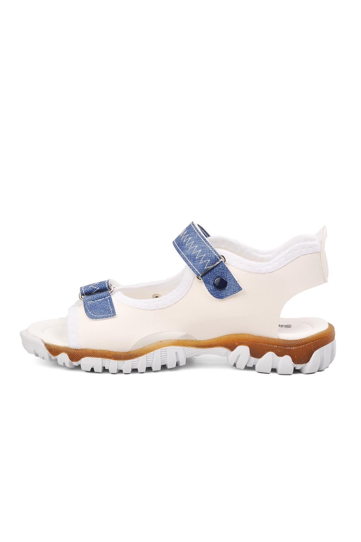Ayakmod Beyaz-Kot Mavi Erkek Çocuk Sandalet