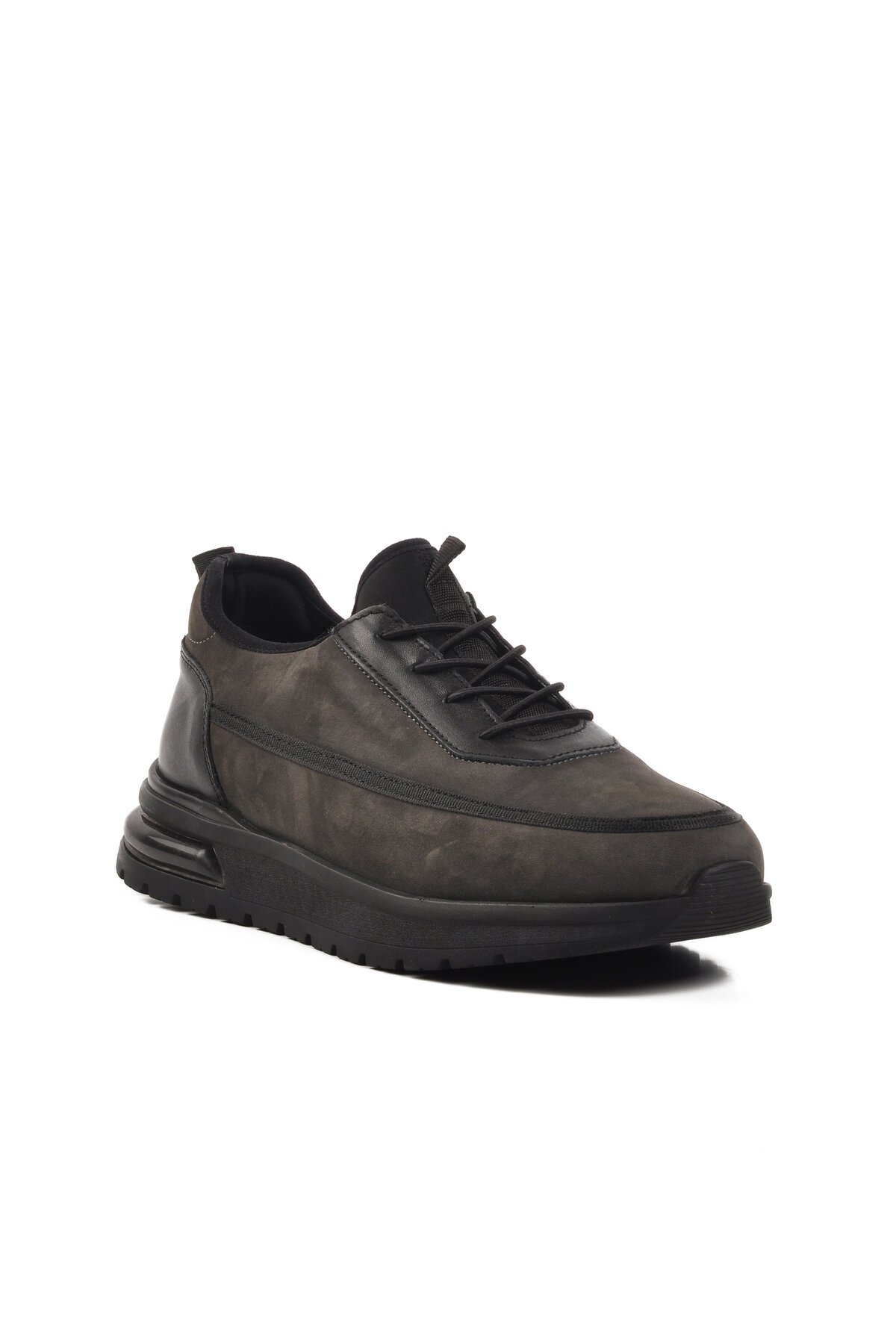 Ayakmod Gri Nubuk Hakiki Deri Erkek Günlük Ayakkabı