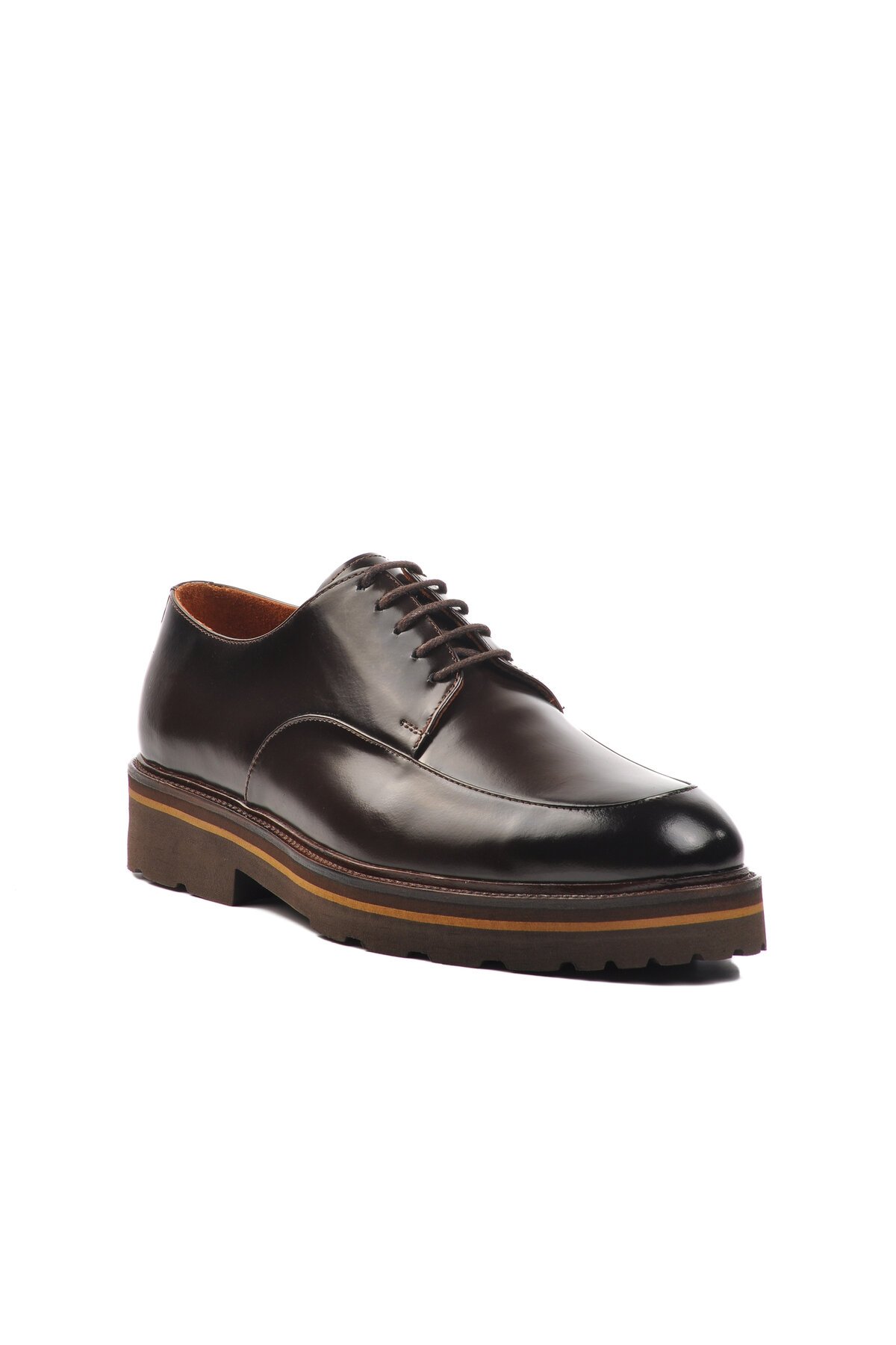 Ayakmod Kahve Açma Hakiki Deri Erkek Casual Ayakkabı