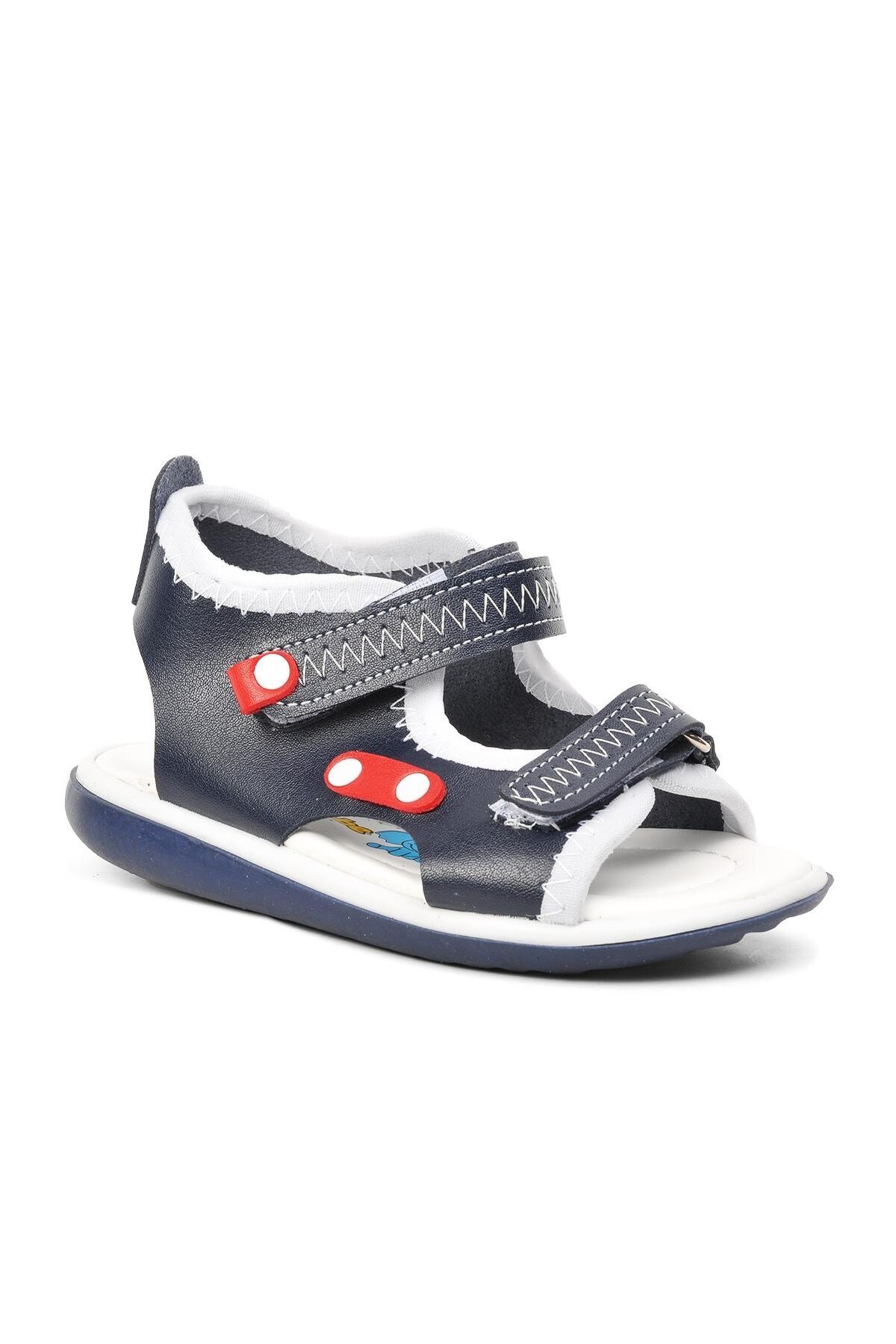Lacivert-Kırmızı-Beyaz Erkek Çocuk Sandalet