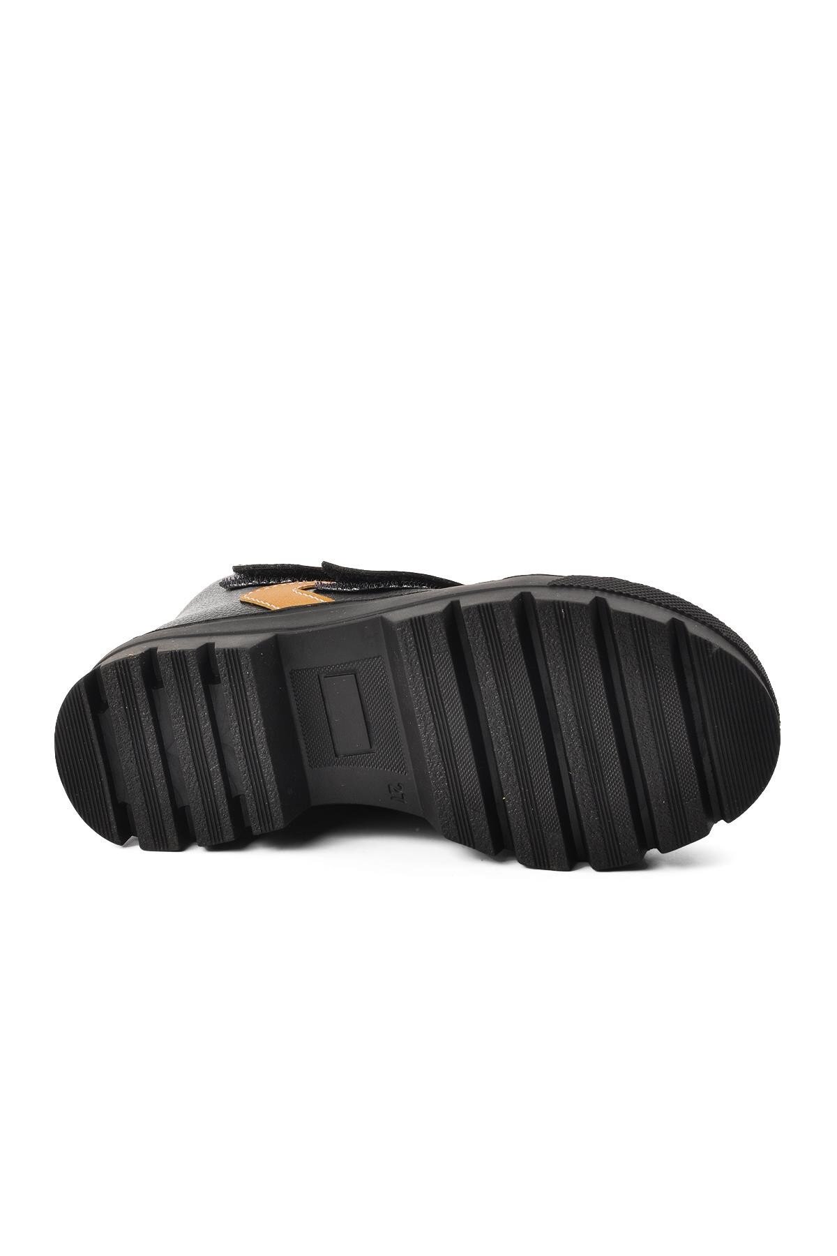 Ayakmod Siyah-Camel Çocuk Bot