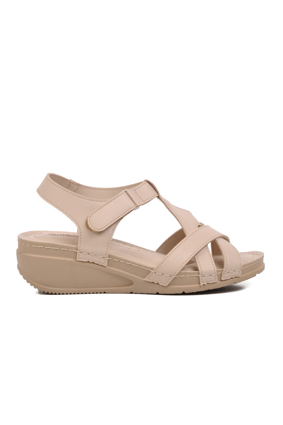 Muya Krem Kadın Sandalet