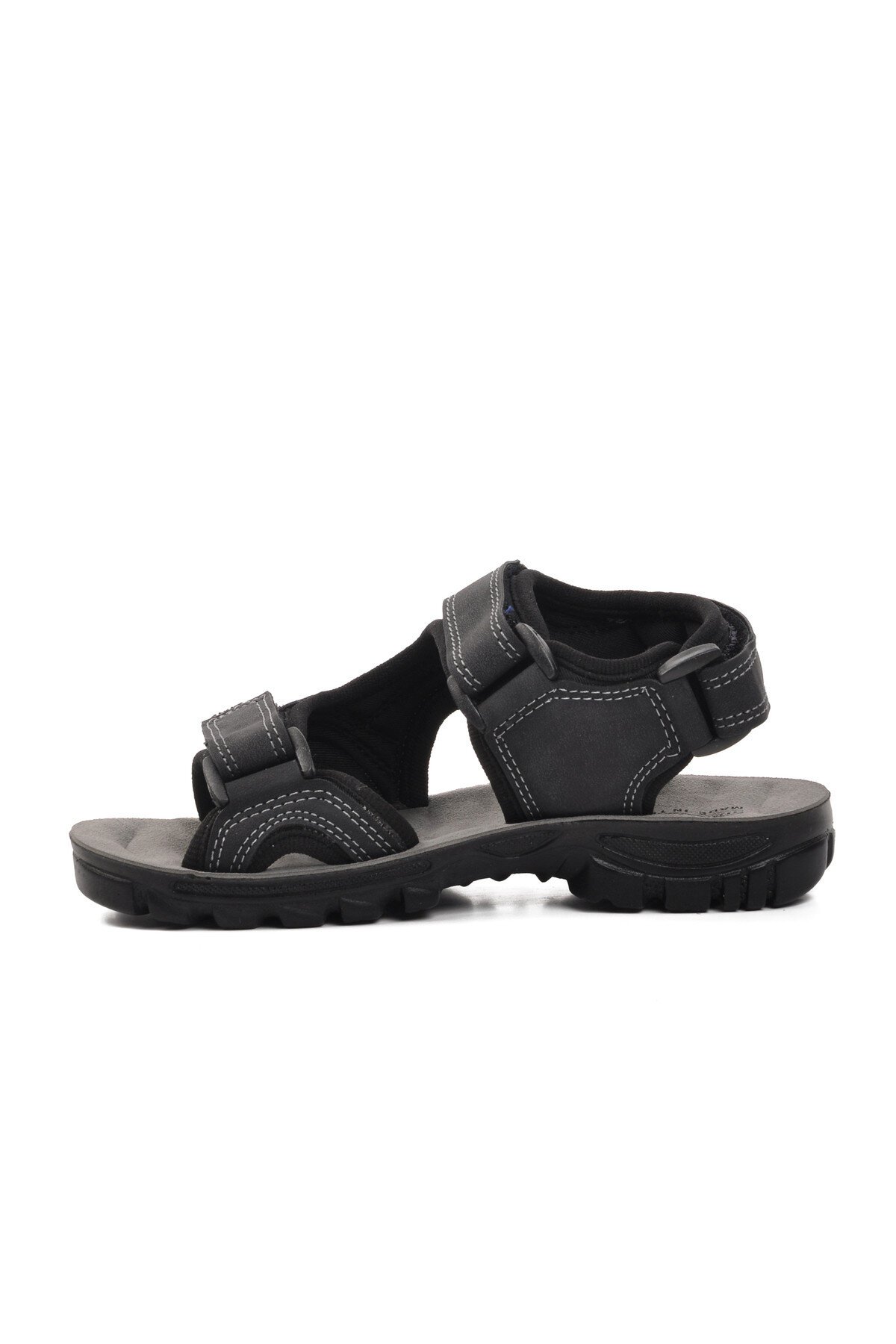 Siyah Cırtlı Unisex Çocuk Spor Sandalet Taurus F