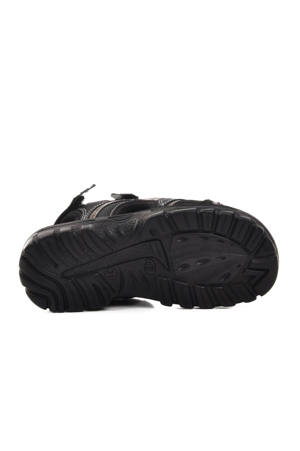 Siyah Cırtlı Unisex Çocuk Spor Sandalet Taurus F