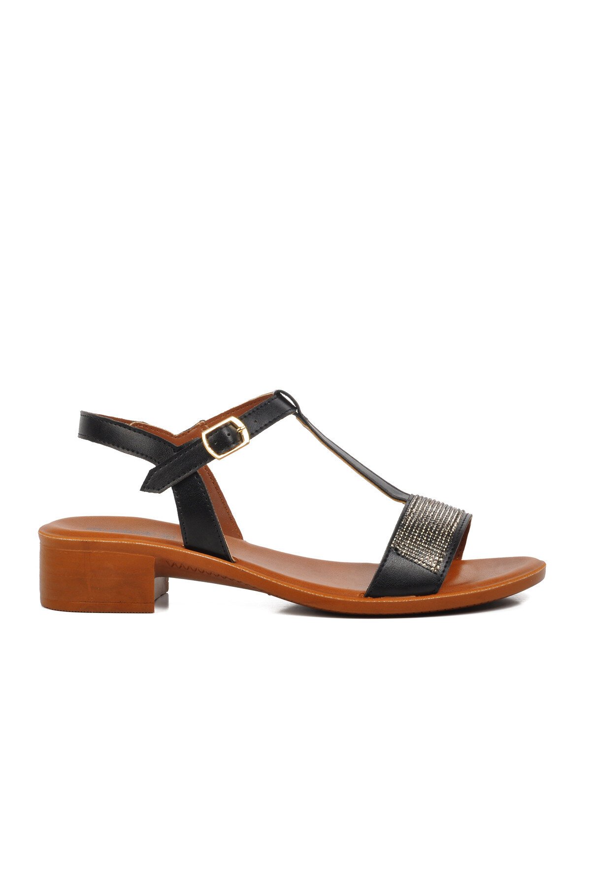 Muya Siyah Kadın Sandalet