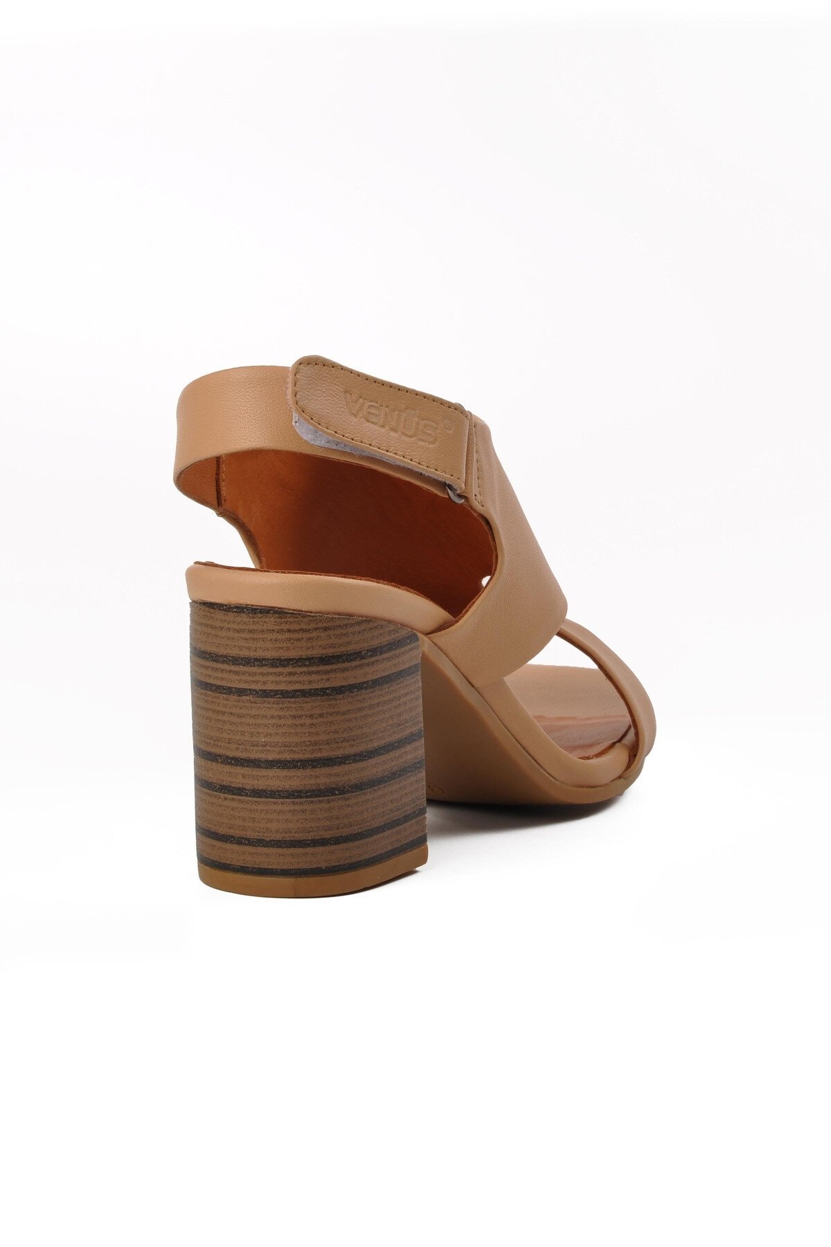 Venüs Nude Hakiki Deri Kadın Topuklu Sandalet