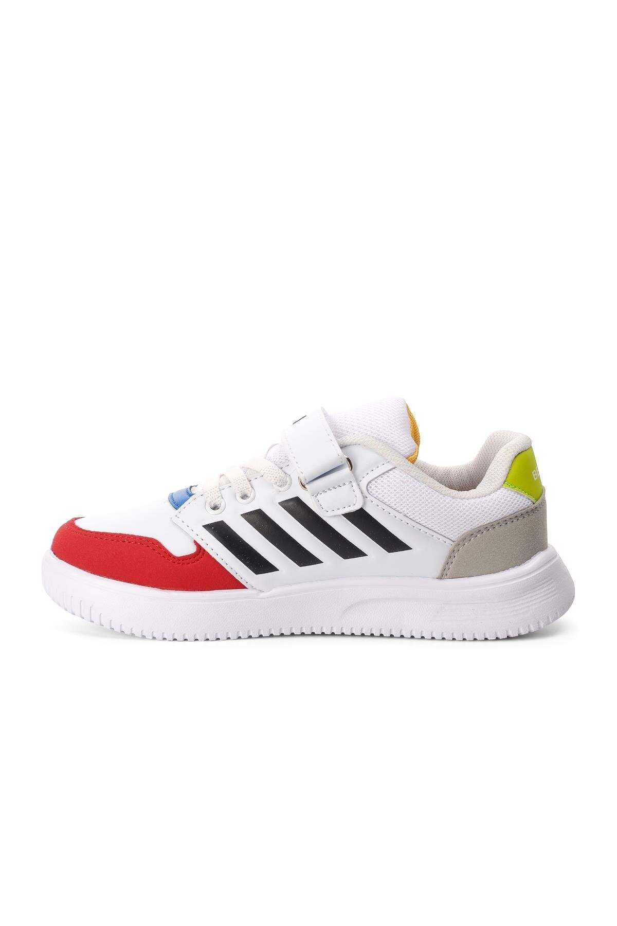 Walkway Beyaz-Kırmızı-Siyah Çocuk Spor Ayakkabı