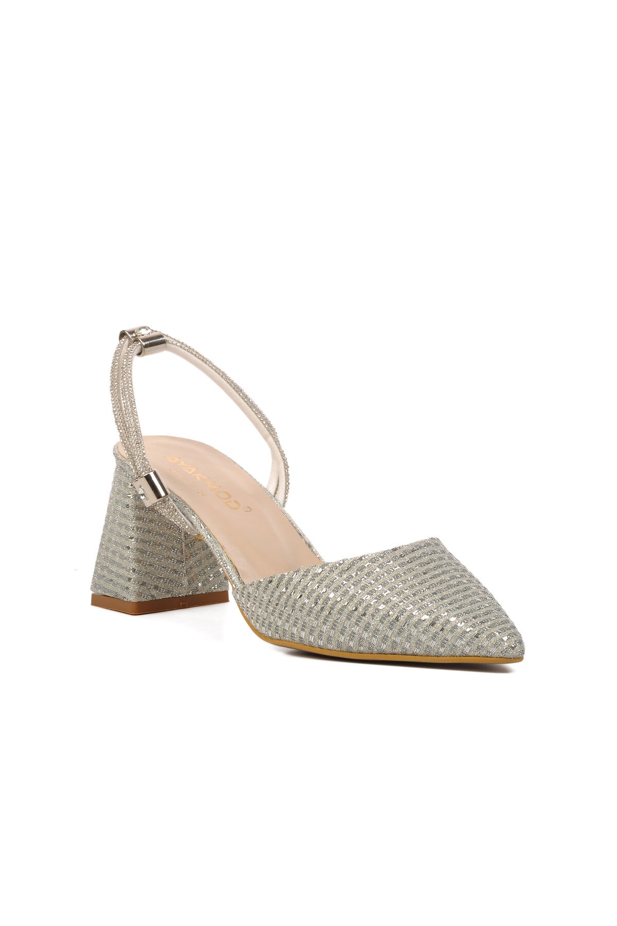 Gümüş Kadın Abiye Ayakkabı