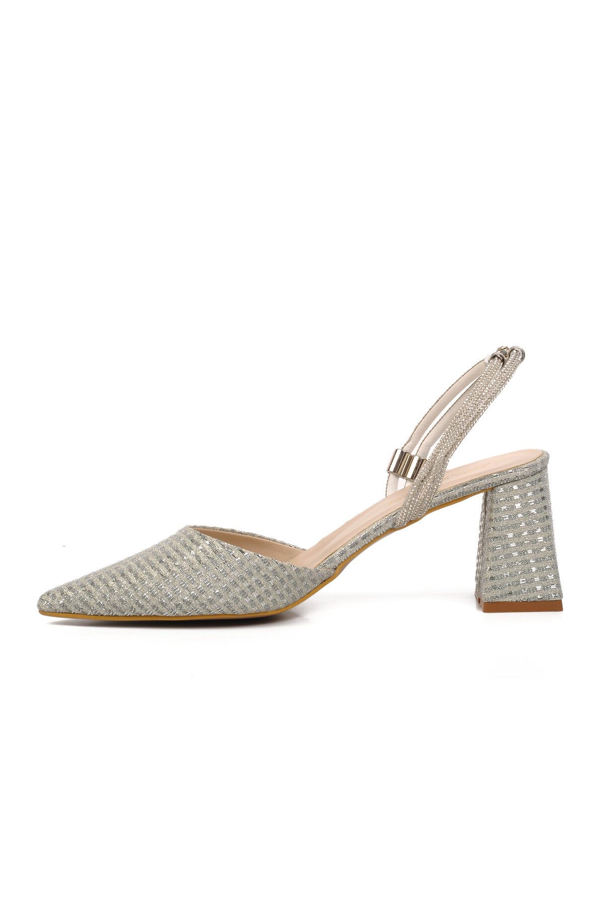 Gümüş Kadın Abiye Ayakkabı