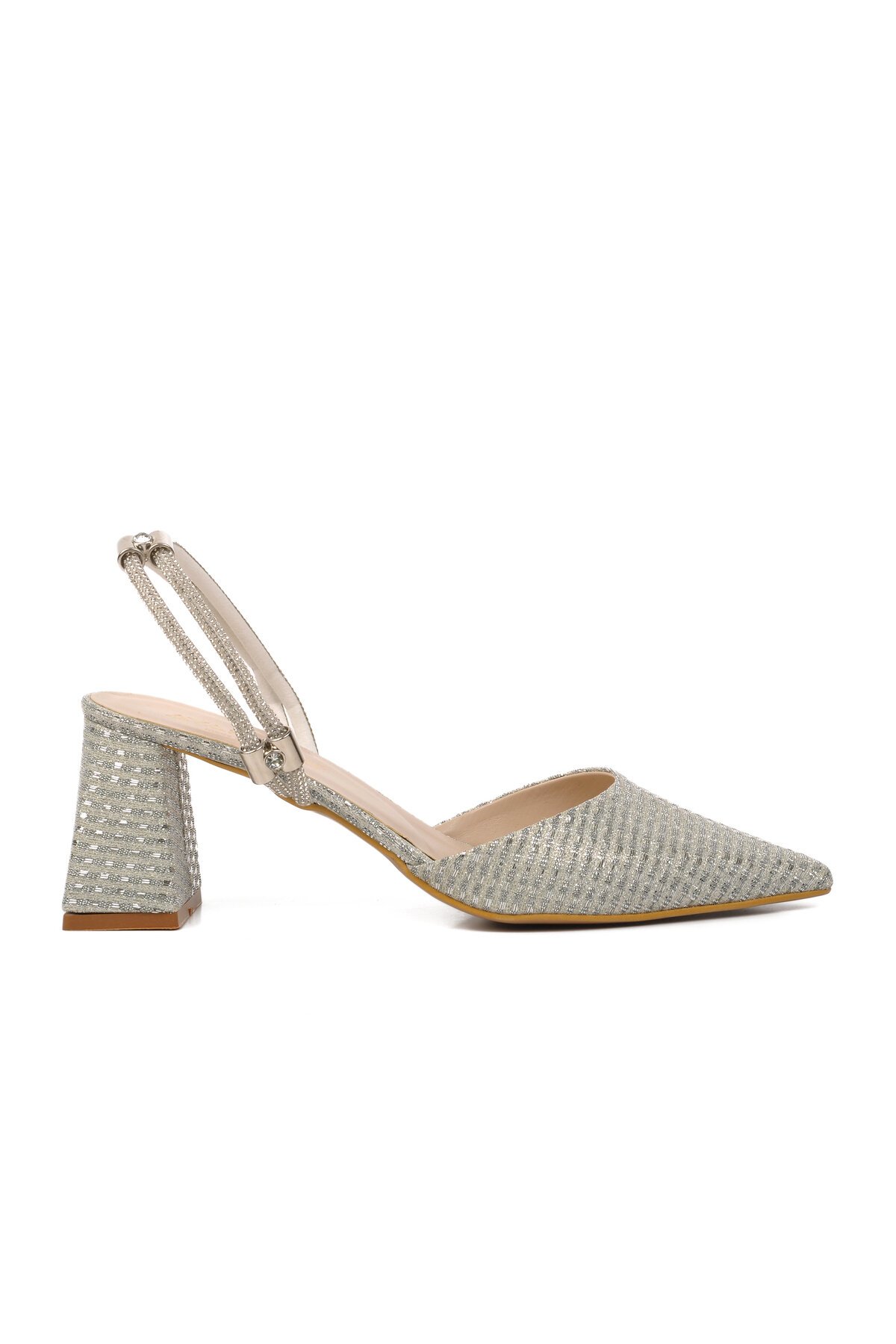 Gümüş Kadın Abiye Ayakkabı