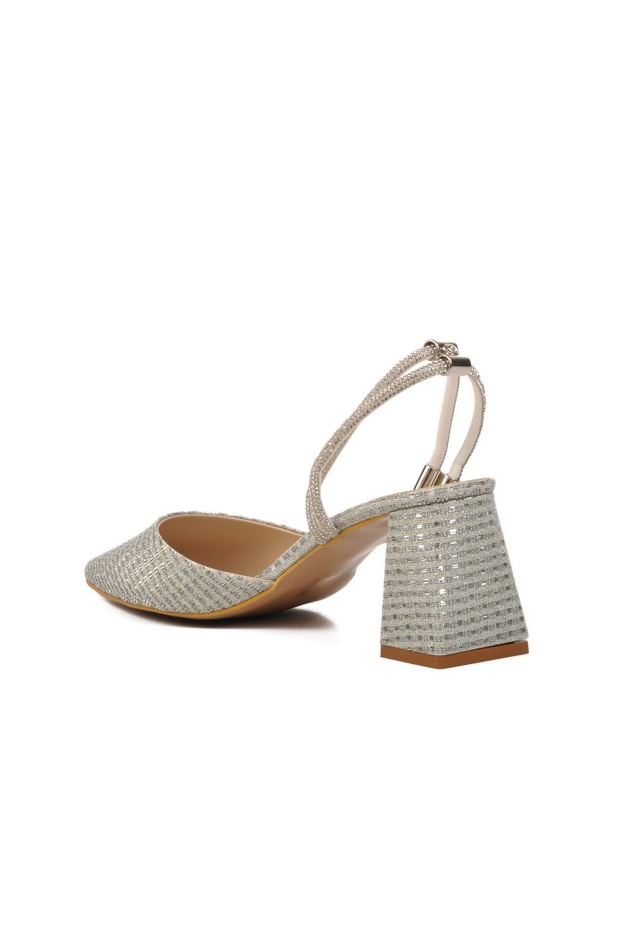 Gümüş Kadın Abiye Ayakkabı