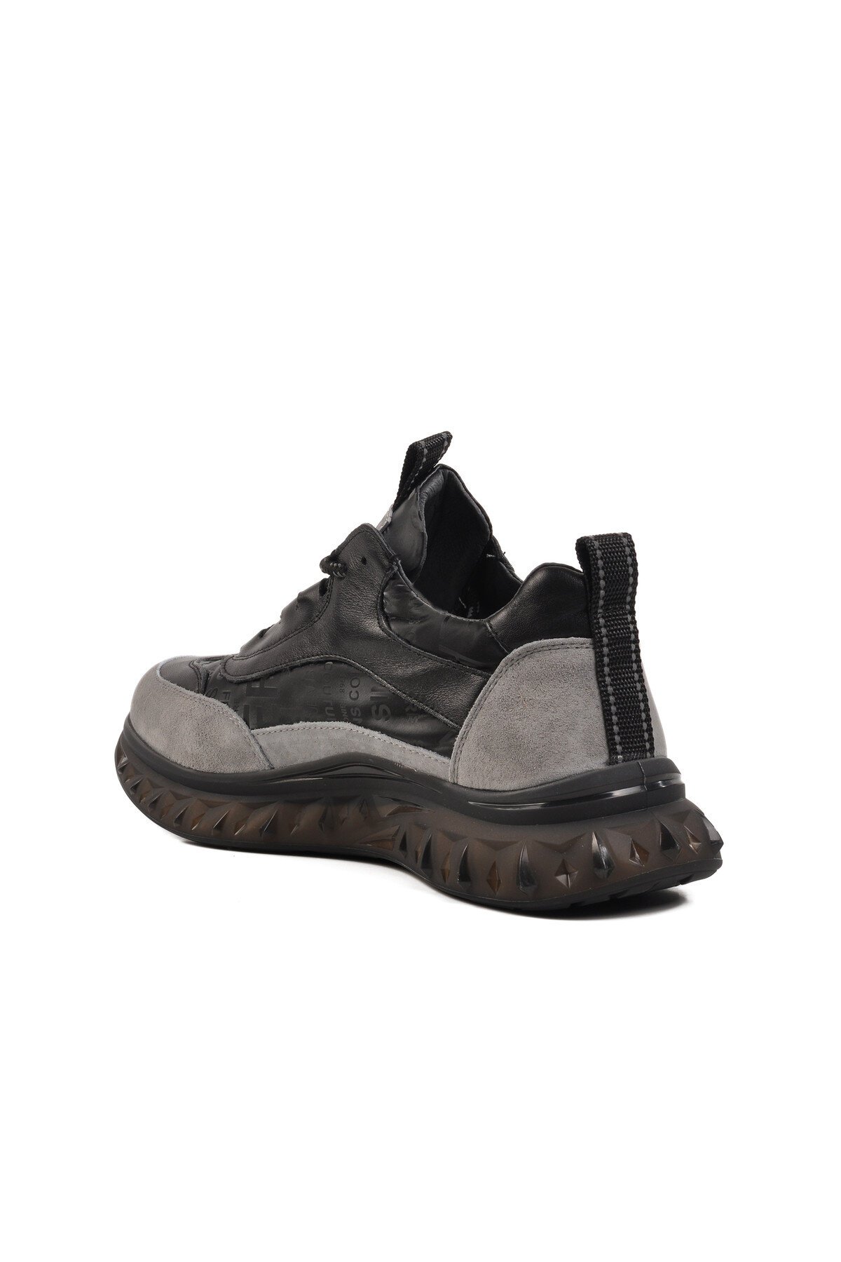 Yüksek Taban Siyah Erkek Spor Ayakkabı