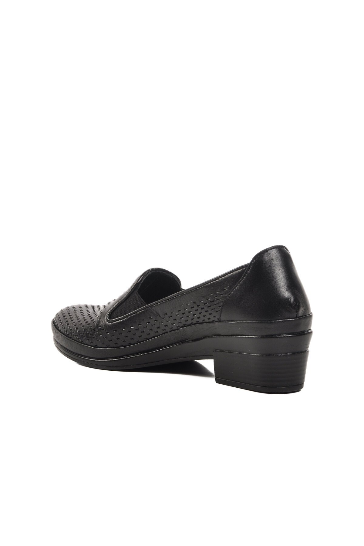 Ayakmod Siyah Hakiki Deri Kadın Günlük Ayakkabı