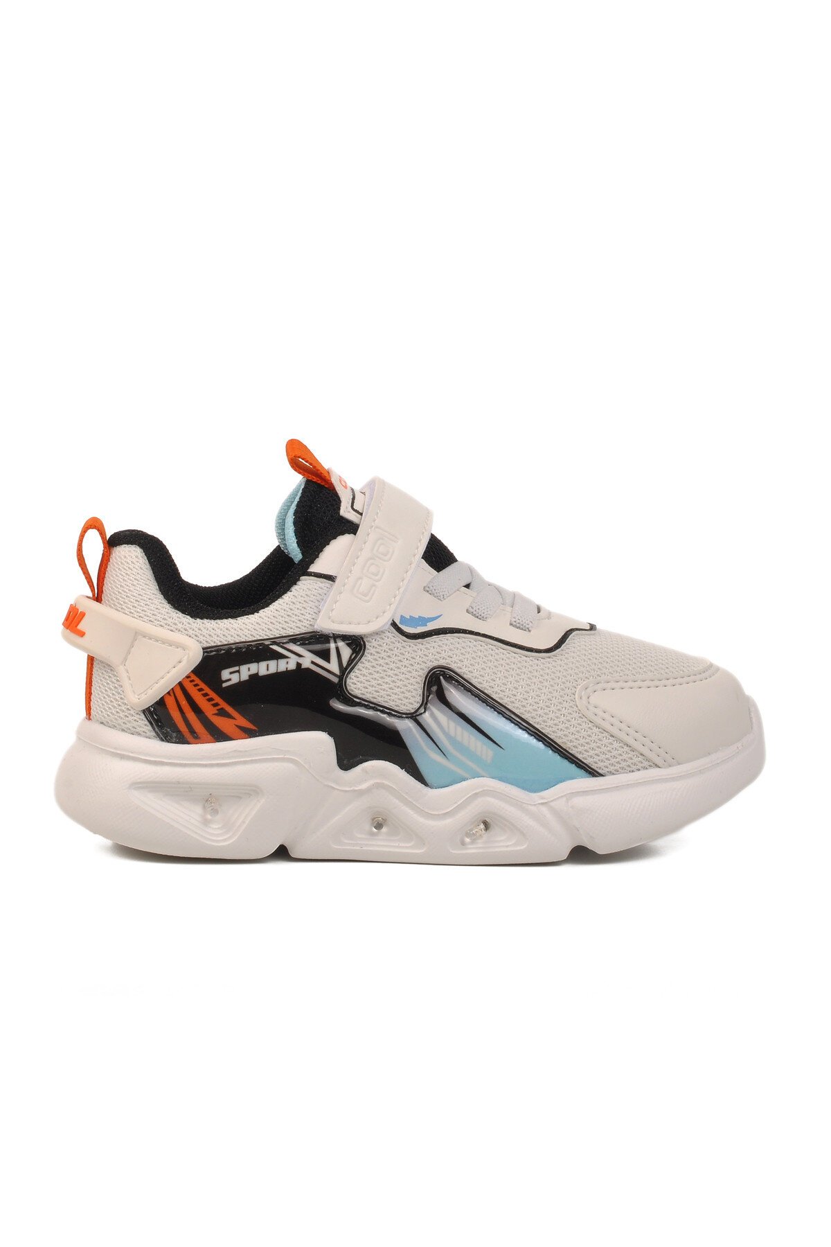 Beyaz Cırtlı Hafif Çocuk Spor Ayakkabı Ruby P