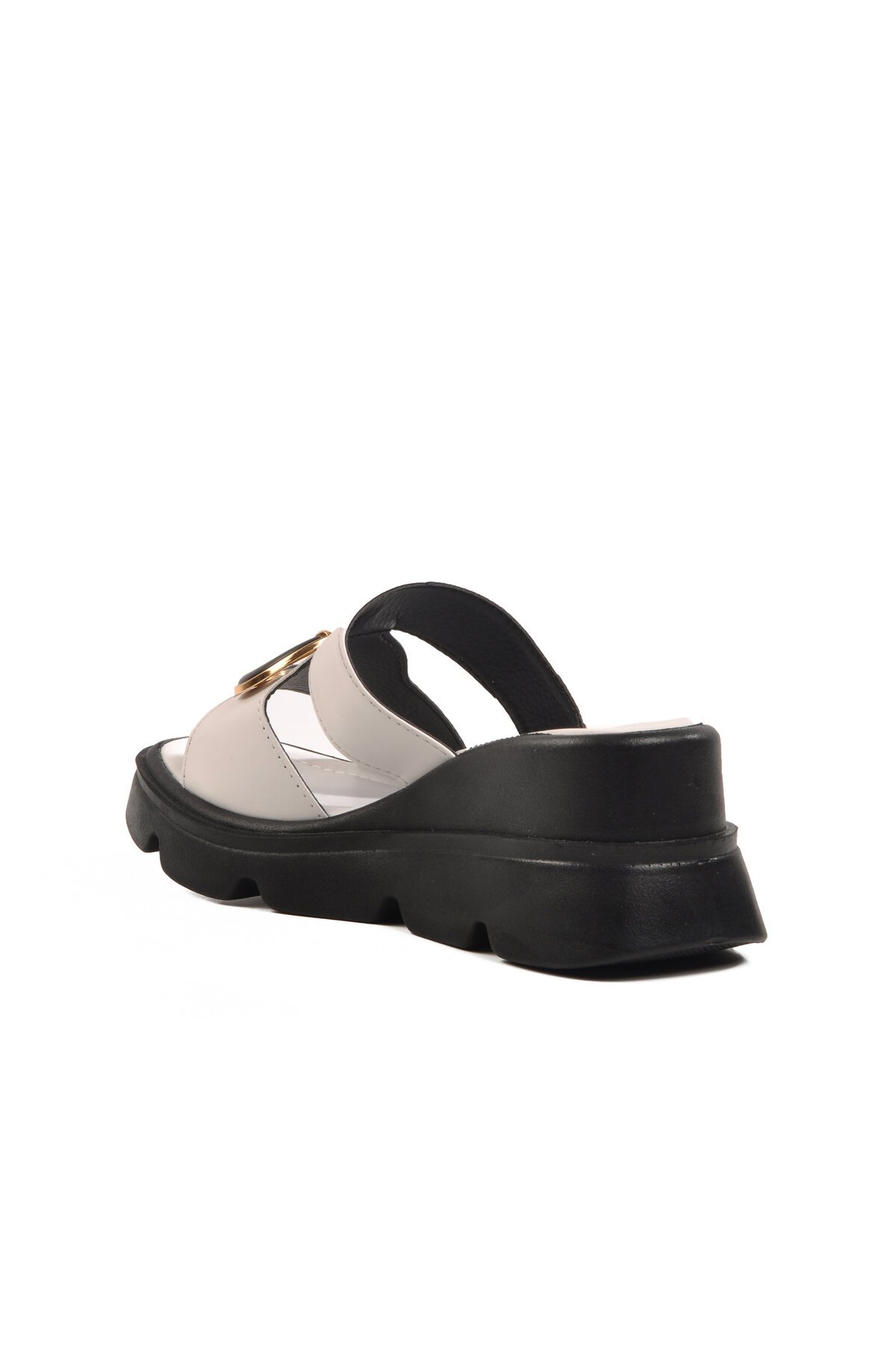 Pierre Cardin Yüksek Taban Beyaz Kadın Terlik