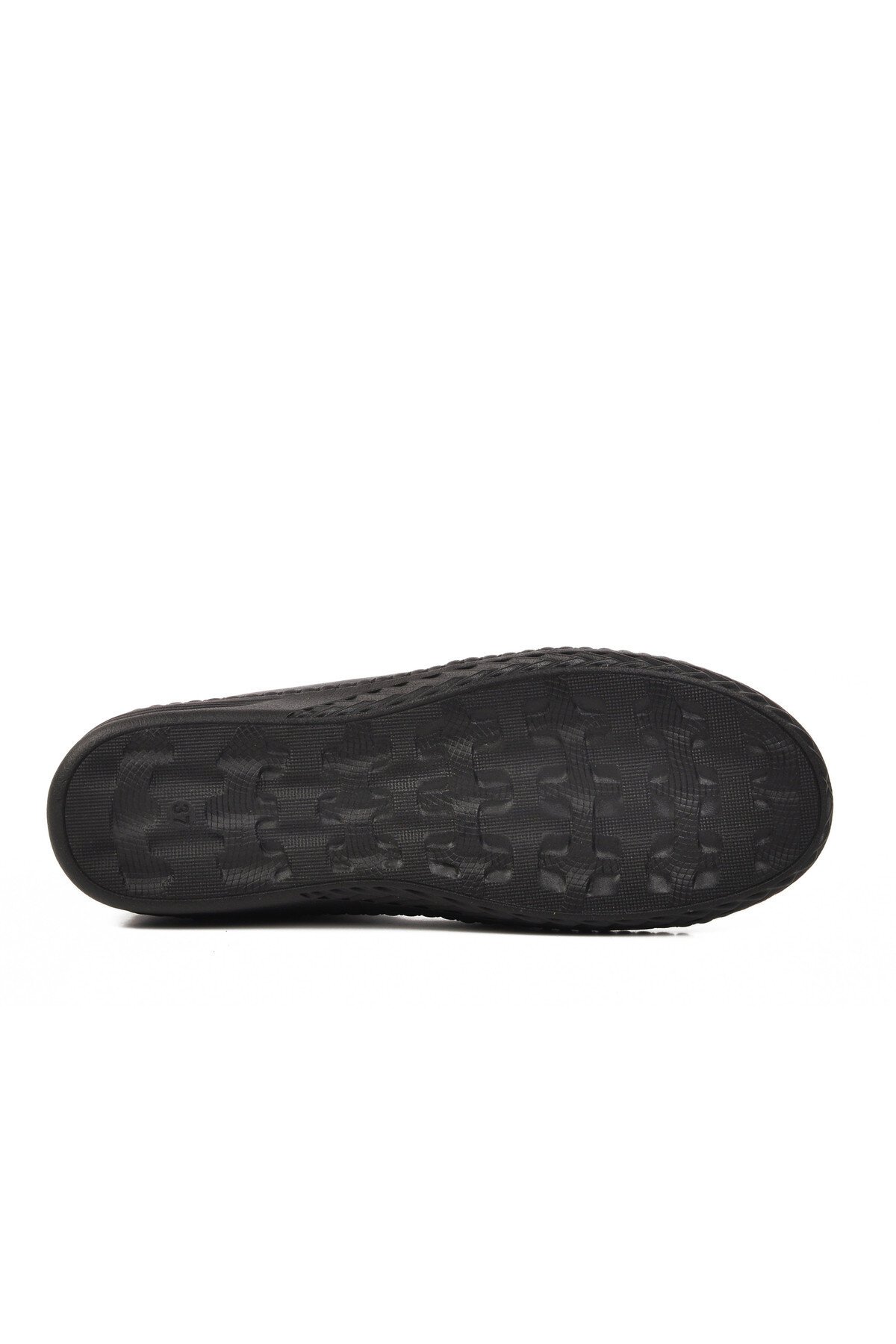 Siyah Hakiki Deri Kadın Günlük Ayakkabı 04132 Z