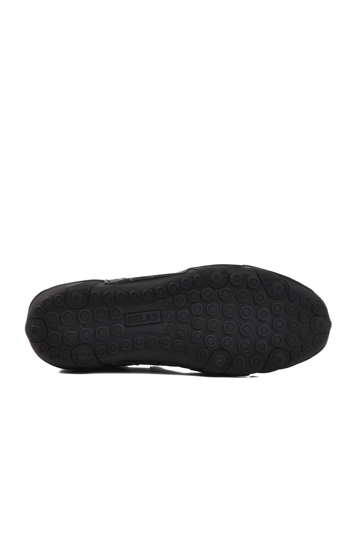 Siyah Hakiki Deri Kadın Günlük Ayakkabı 124-3 Z