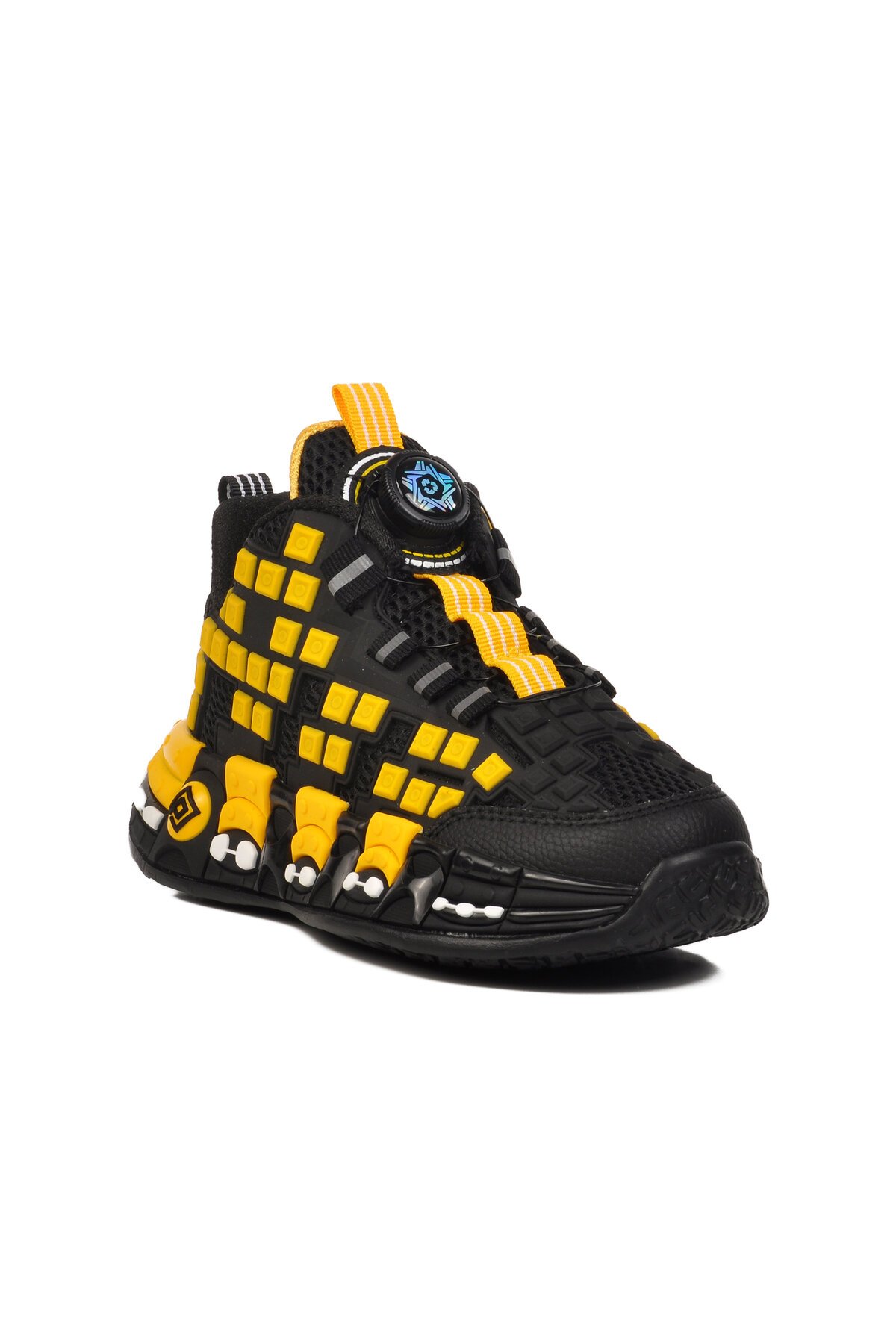 Siyah-Sarı Çocuk Spor Ayakkabı 1974 F