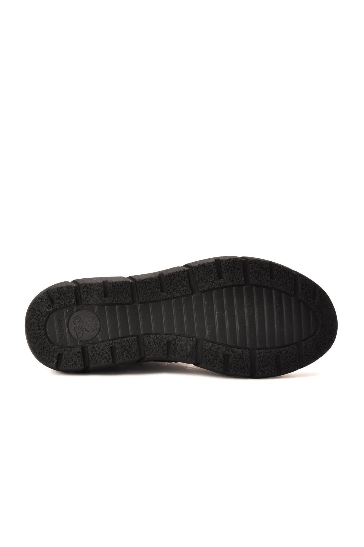 Venüs Siyah Hakiki Deri  Kadın Bot