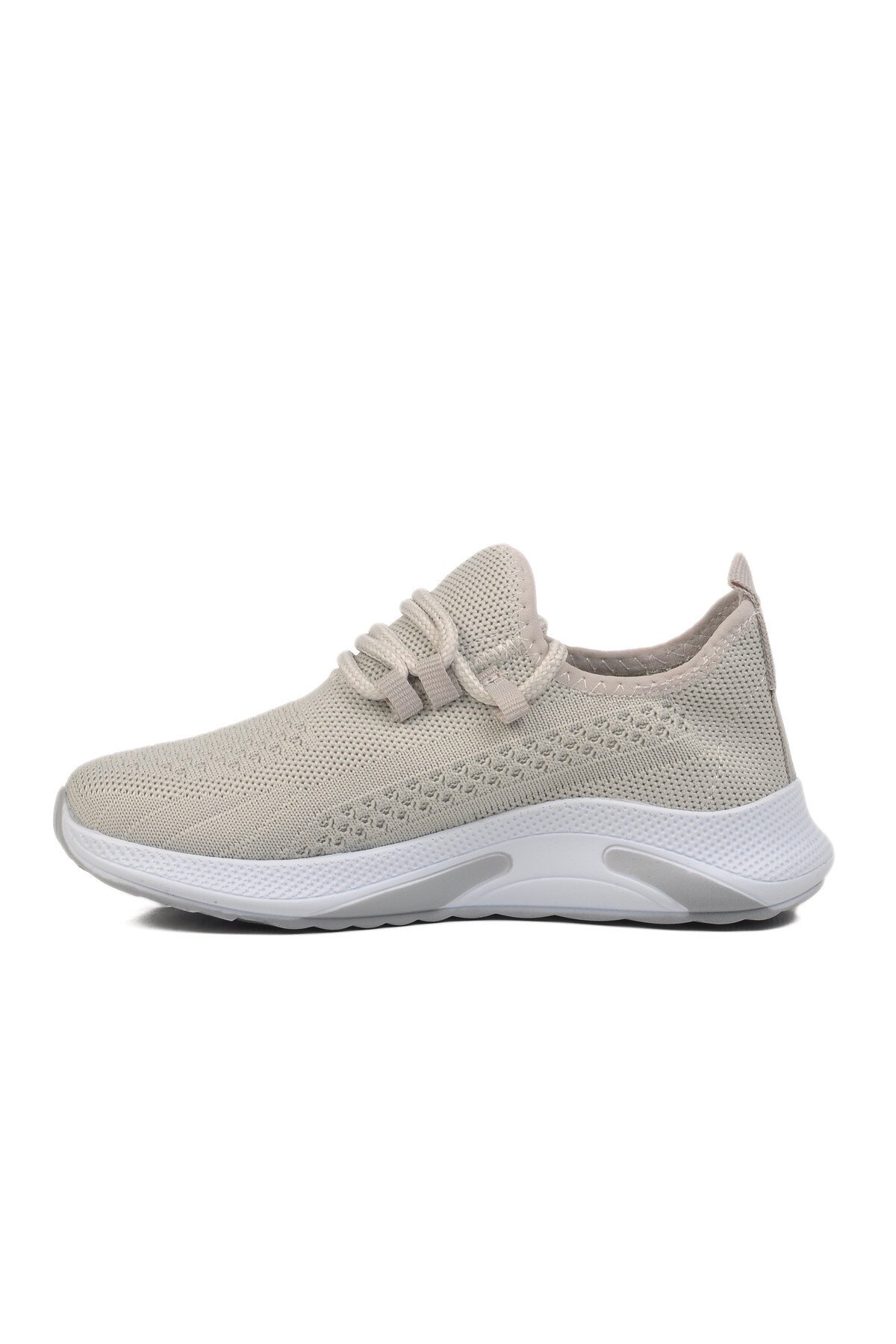  Buz-Beyaz Hafif Fileli Çocuk Spor Ayakkabı