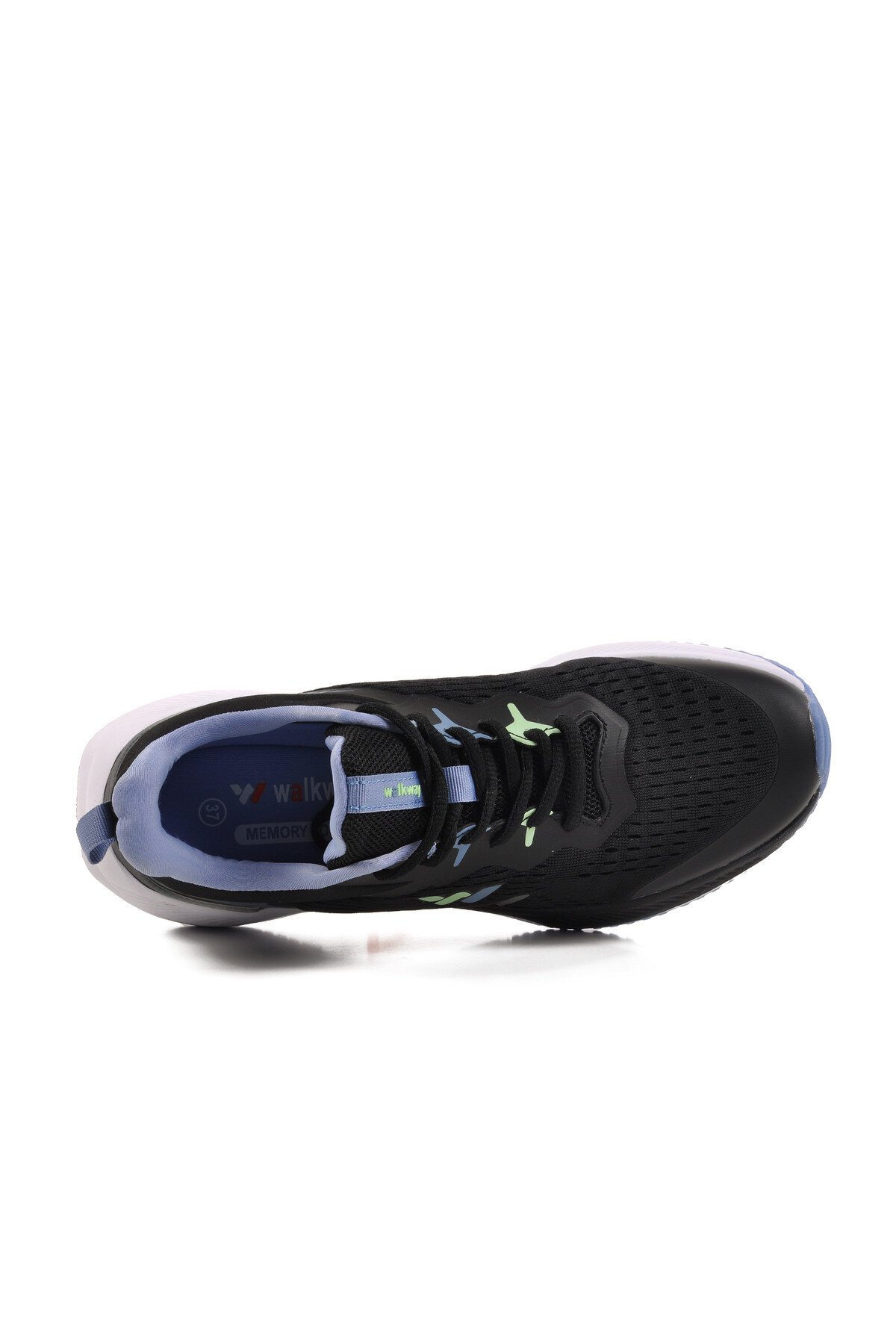 Walkway Siyah Memory Foam  Unisex Spor Ayakkabı