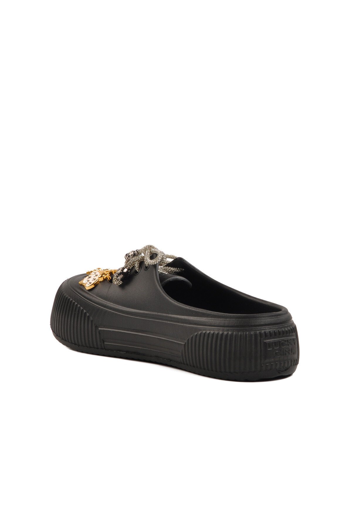 Walkway Siyah Bağcıklı Unisex Terlik