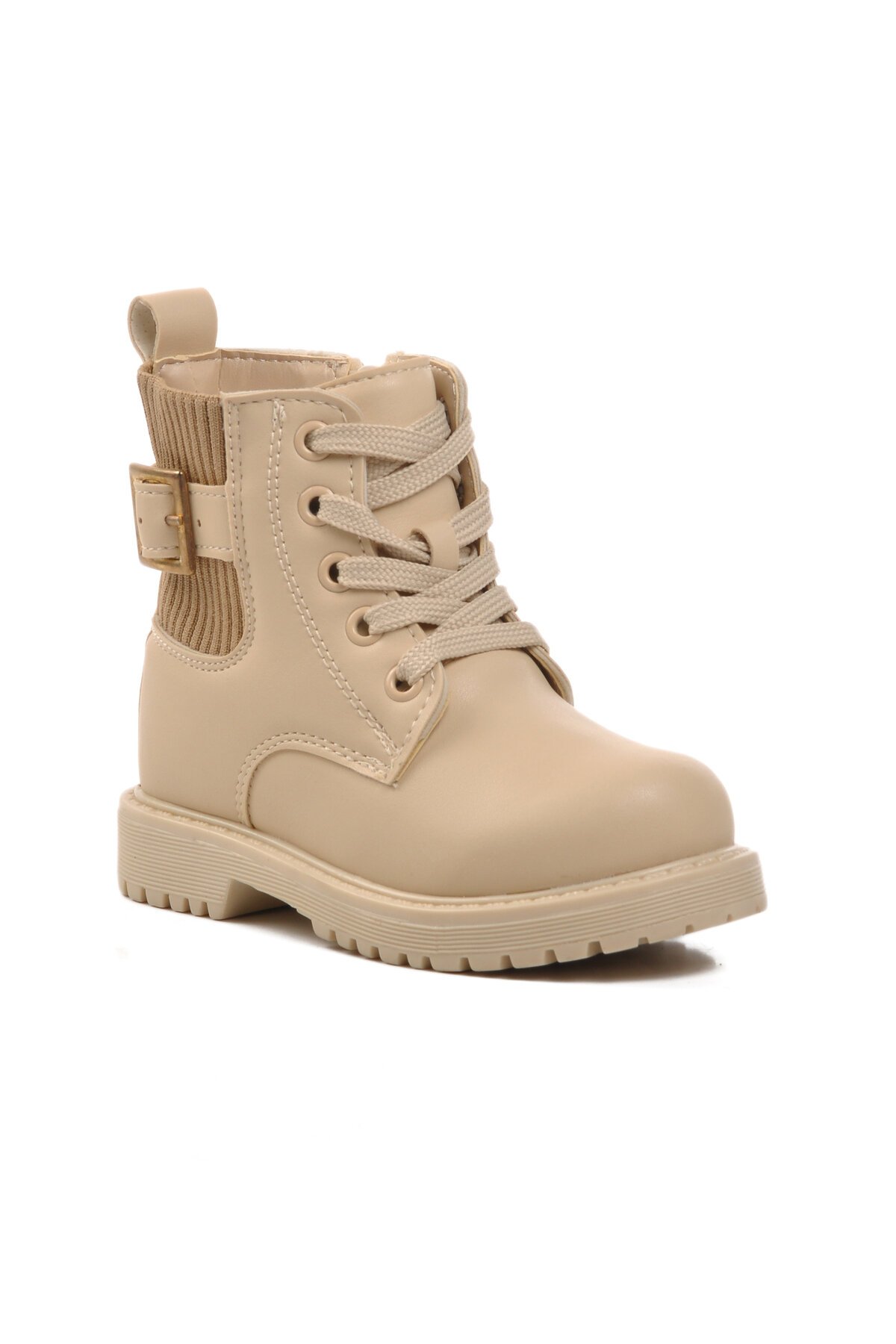 Bej  Çocuk Fermuarlı Bot 24030 P
