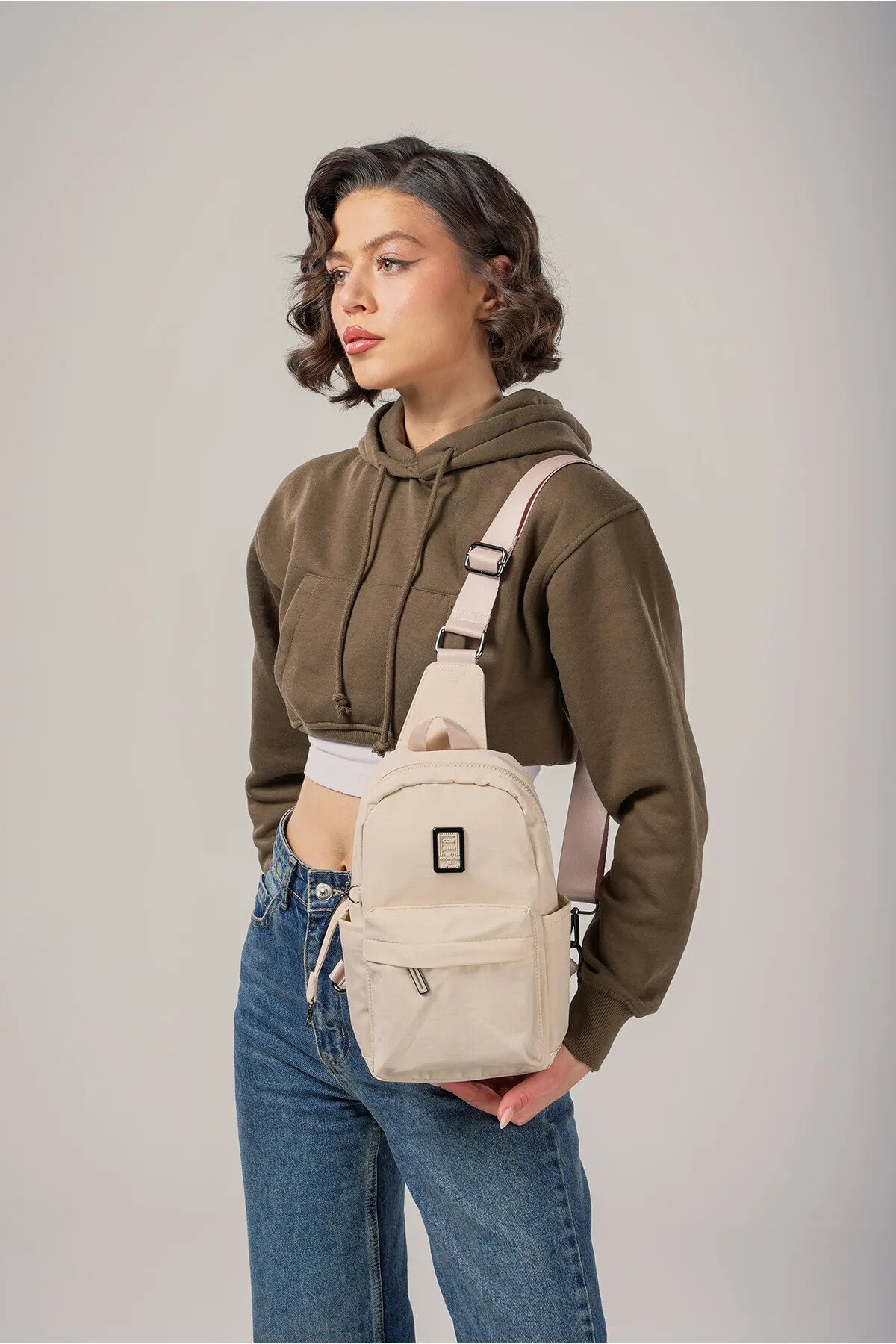 Bej Kadın Sırt Çantası Ccs 17984