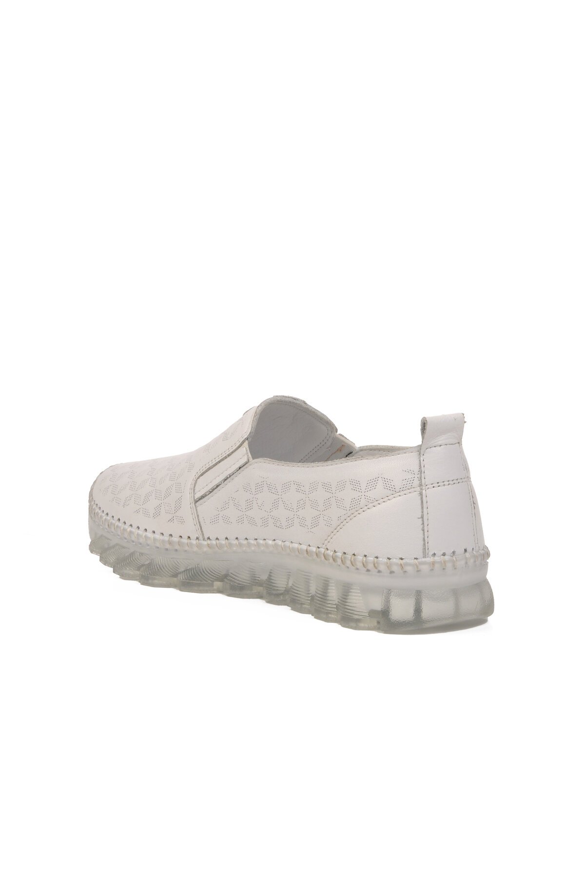 Beyaz Hakiki Deri Kadın Günlük Ayakkabı 0002 Z