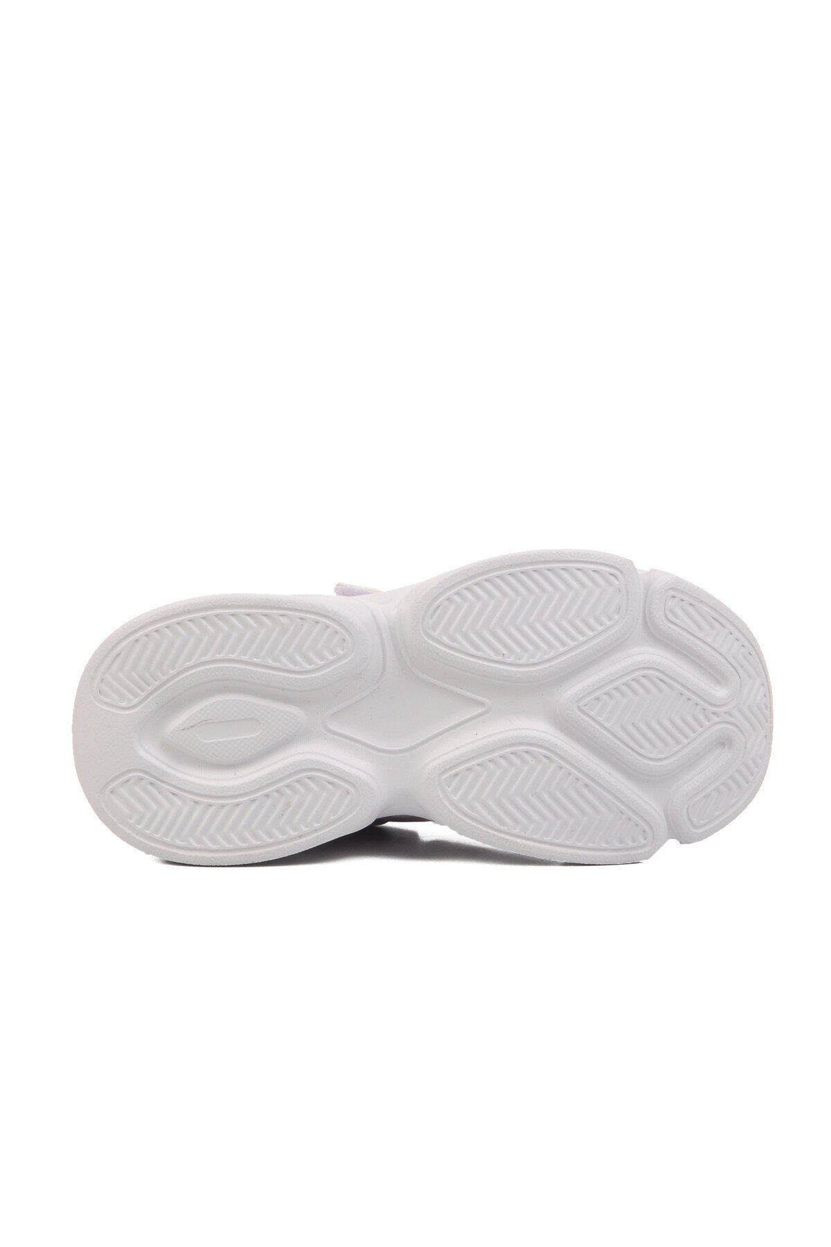 Beyaz-Lila Cırtlı Hafif Çocuk Spor Ayakkabı 2351 P