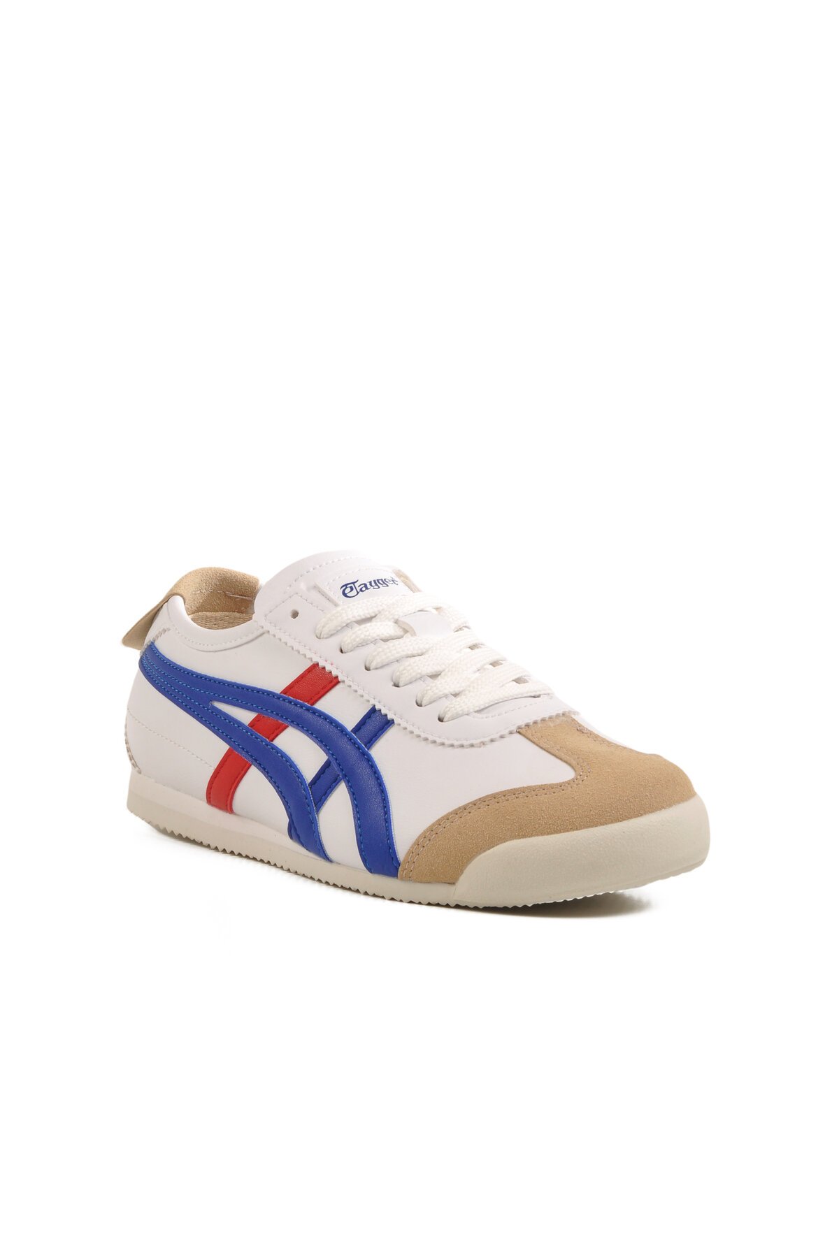 Beyaz-Mavi-Kırmızı Hafif Unisex Spor Ayakkabı E-2013 G