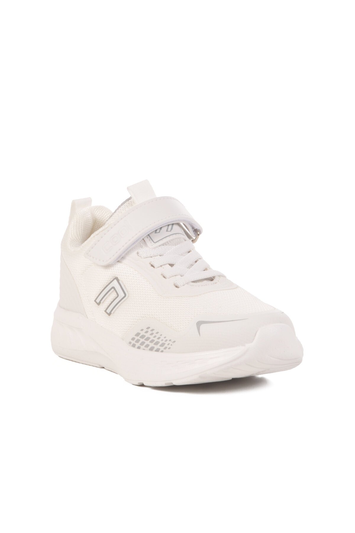 Beyaz Cırtlı Fileli Hafif Erkek Çocuk Spor Ayakkabı Rams F