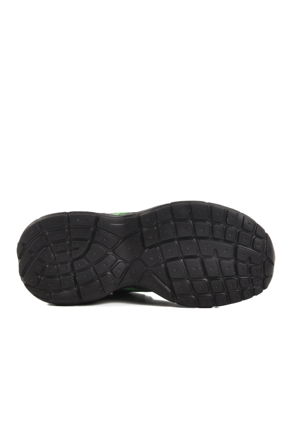 Füme-Fosfor Yeşil Cırtlı Hafif Çocuk Spor Ayakkabı 2351 F