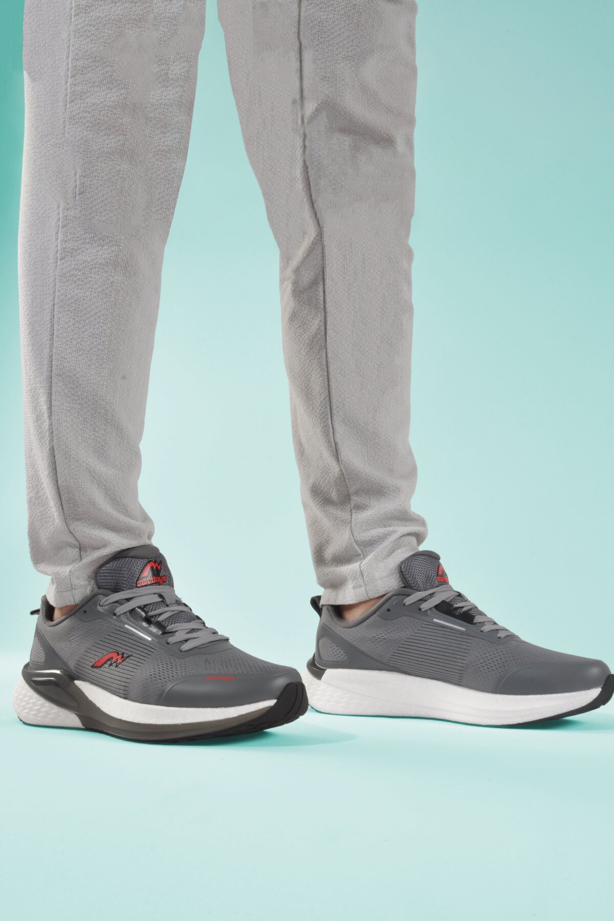 Füme Fileli Hafif Memory Foam Erkek Spor Ayakkabı M-5247 M