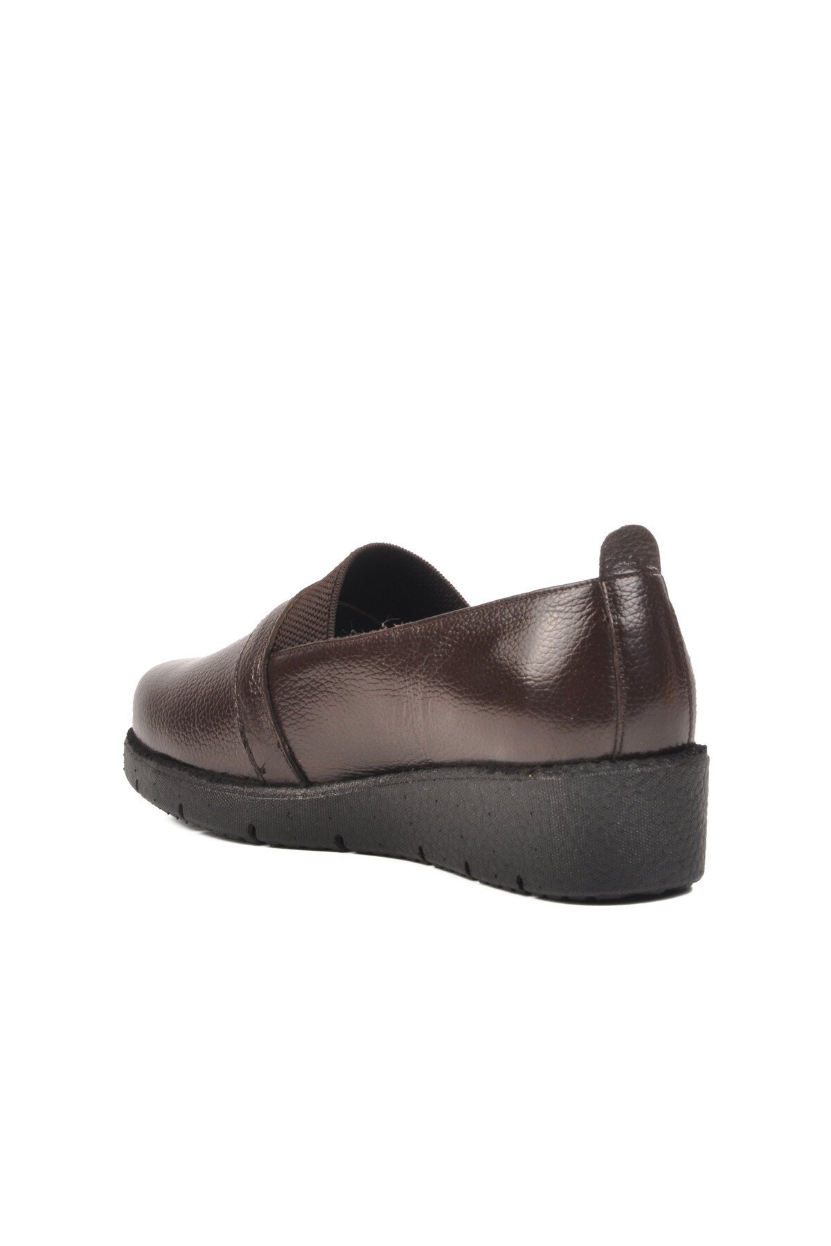 Kahve Hakiki Deri Kadın Casual Ayakkabı BB0114 Z