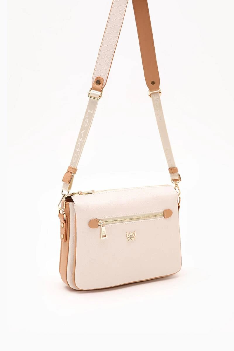 Levidor Krem Kadın Omuz Çantası 930073 Çanta