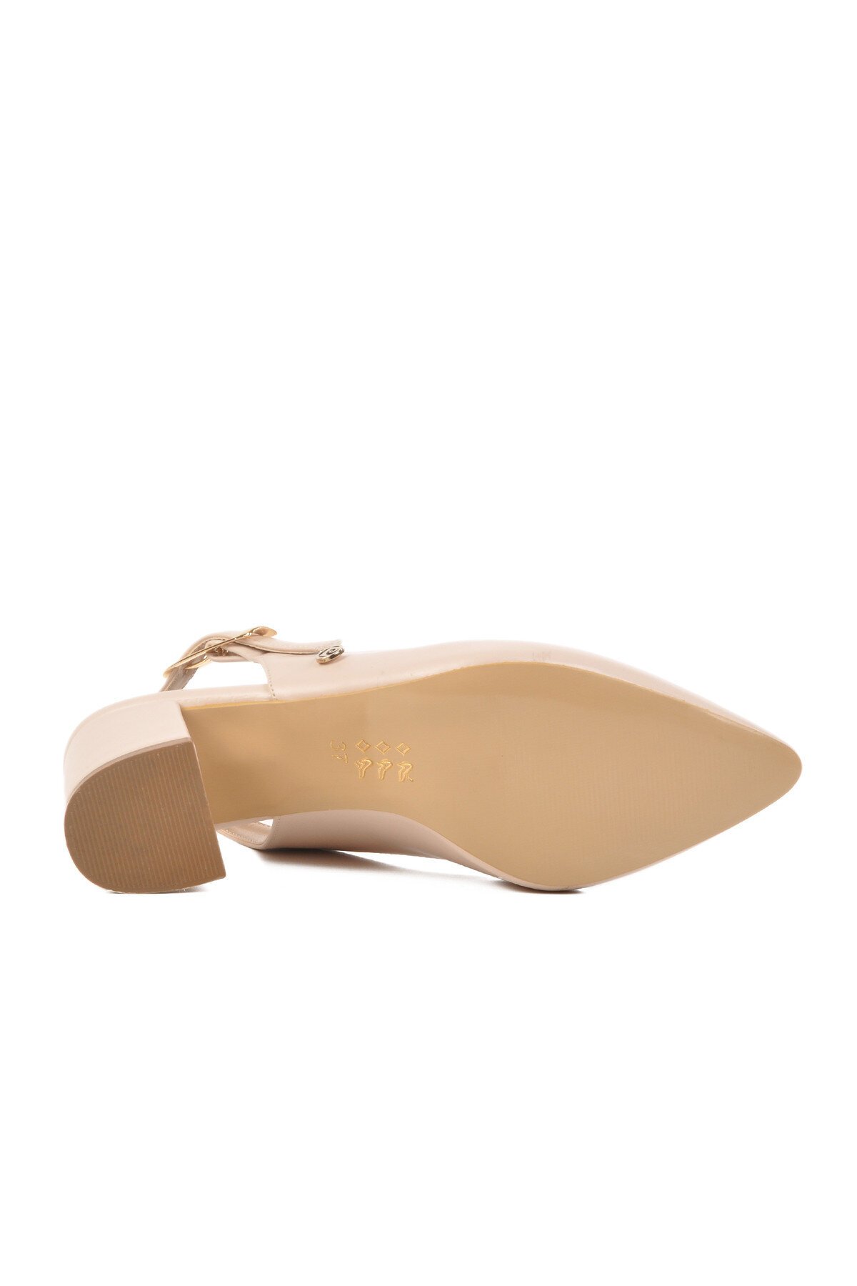 Krem Kadın Abiye Ayakkabı PC-54706 Z