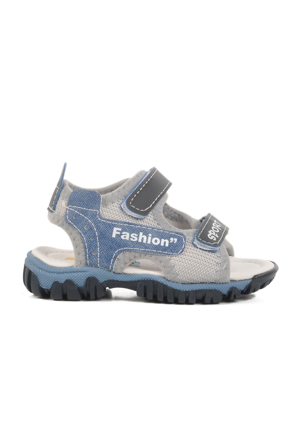Lacivert-Mavi Ortopedik Erkek Çocuk Sandalet 25T102 B