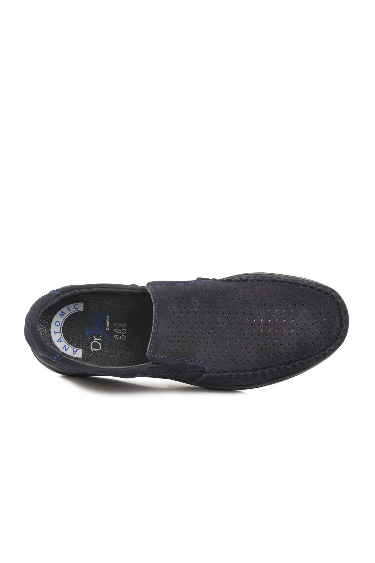 Lacivert Nubuk Anatomic Taban Hakiki Deri Erkek Günlük Ayakkabı 3Y1657-1-106 M
