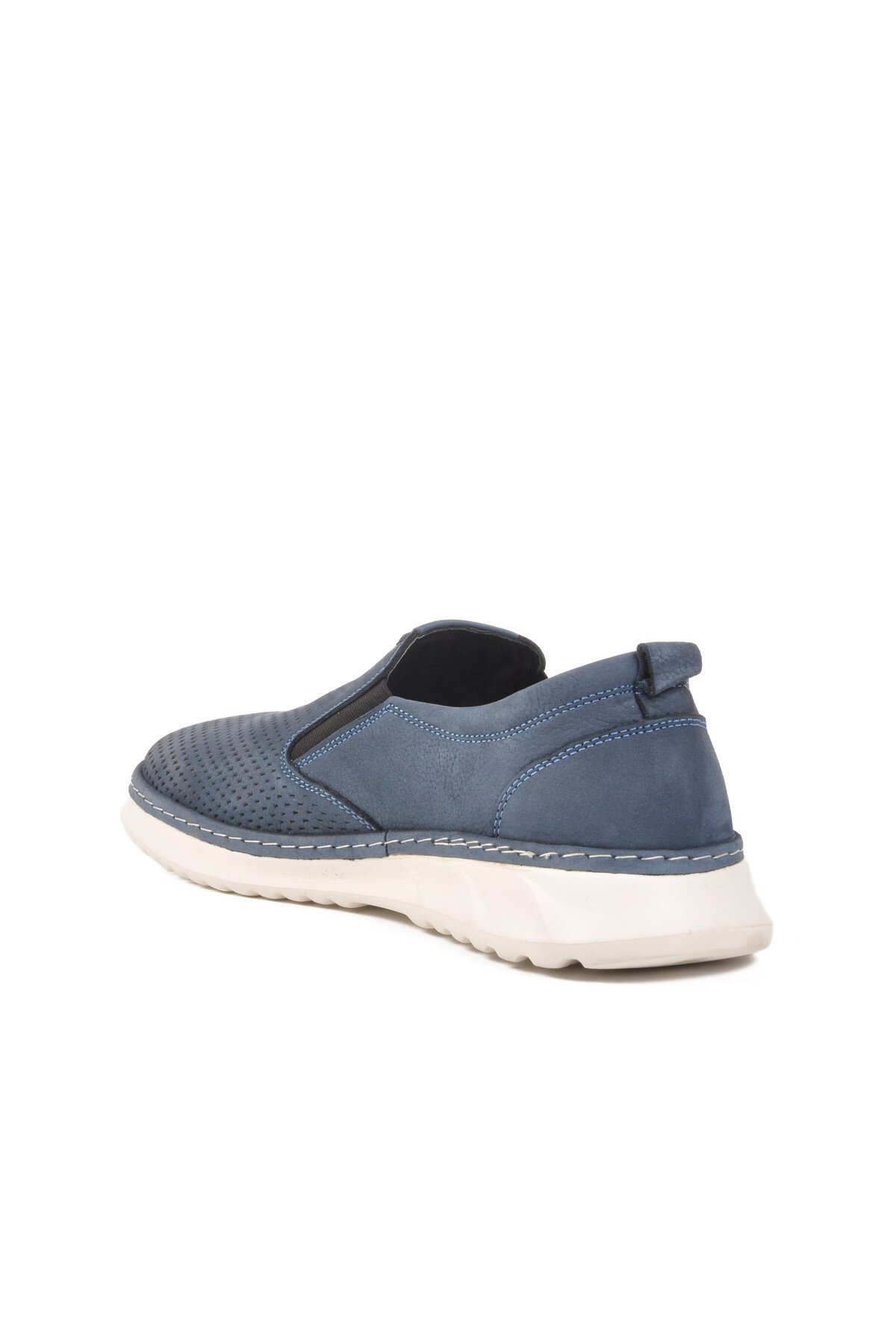 Mavi Nubuk Hakiki Deri Erkek Günlük Ayakkabı 2Y0924-8488 M