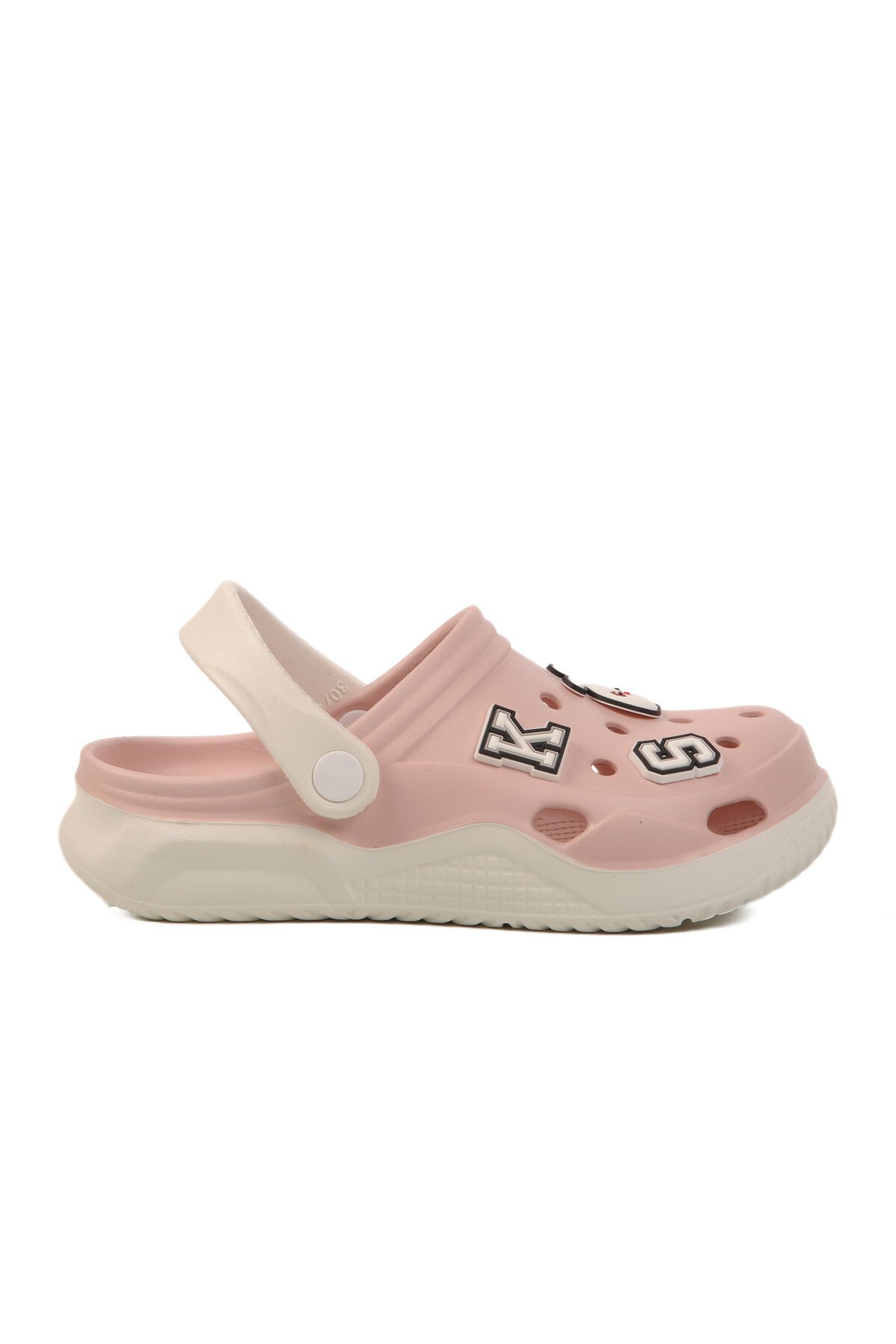 Pudra-Beyaz Kız Çocuk Sabo Terlik F