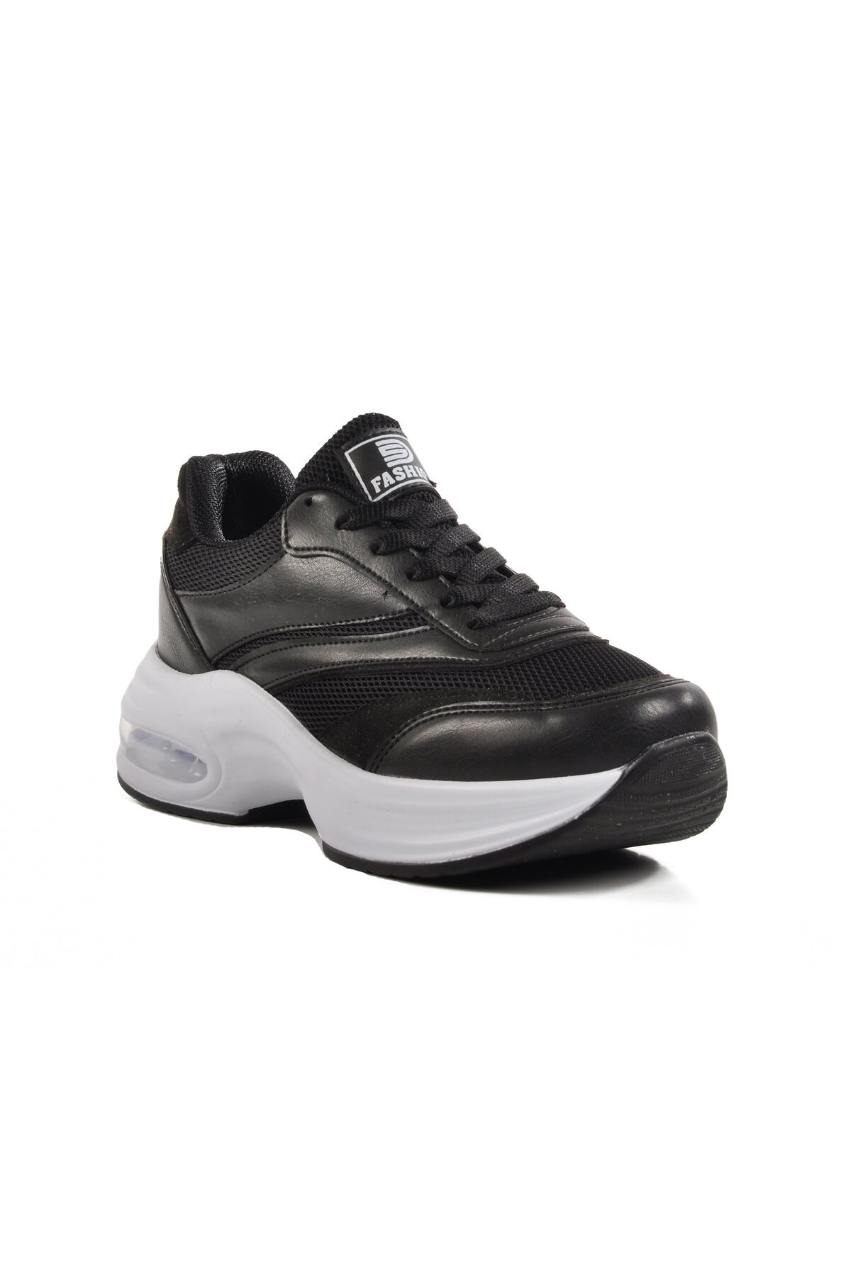 Siyah-Beyaz Air Taban Kadın Spor Ayakkabı 185 G