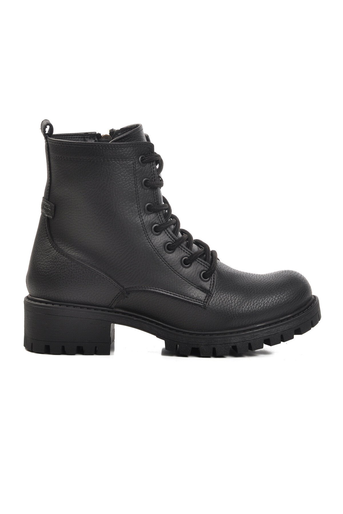Siyah Floter Fermuarlı Kadın Bot 23008 Z
