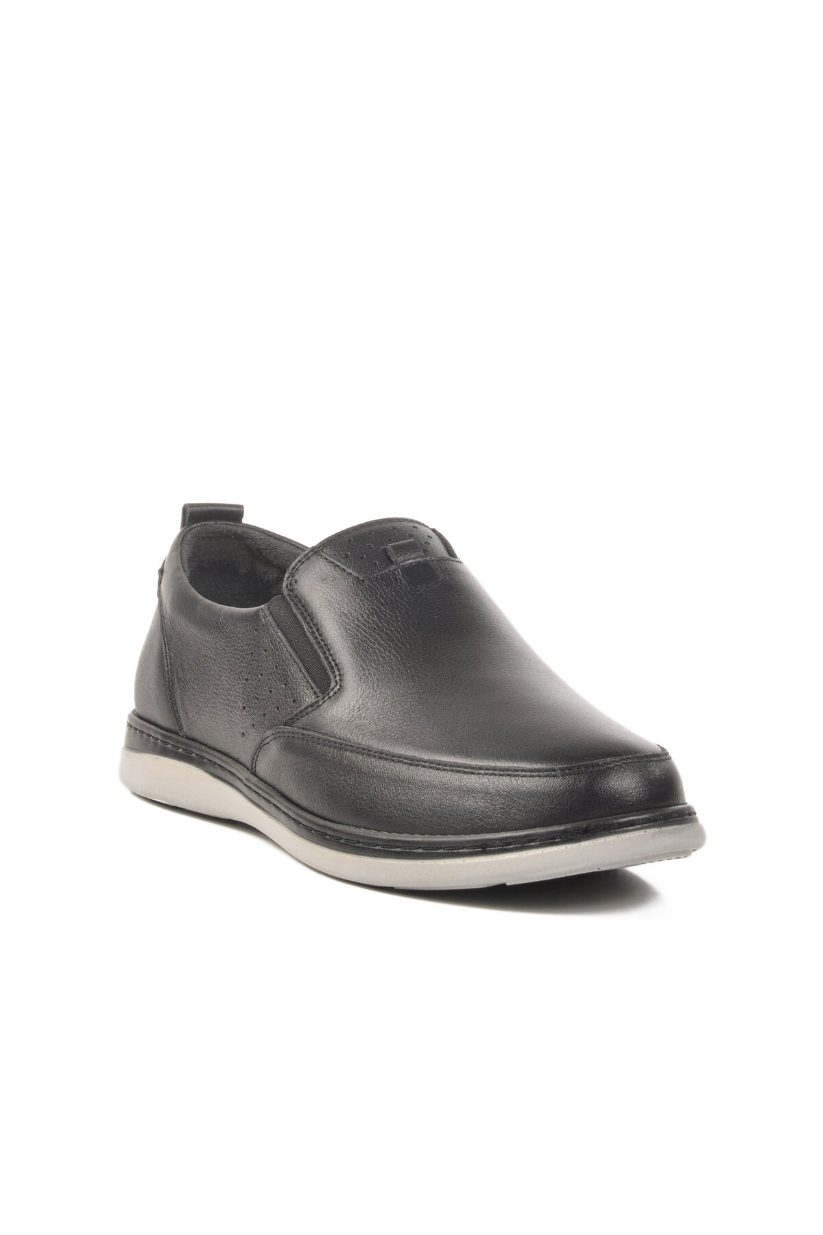 Siyah Anatomic Taban Hakiki Deri Erkek Günlük Ayakkabı 2Y1037-106 M