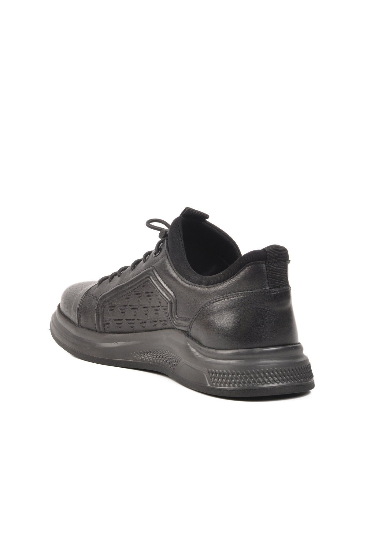 Siyah Hakiki Deri Erkek Sneaker 5Y2530-1812 M