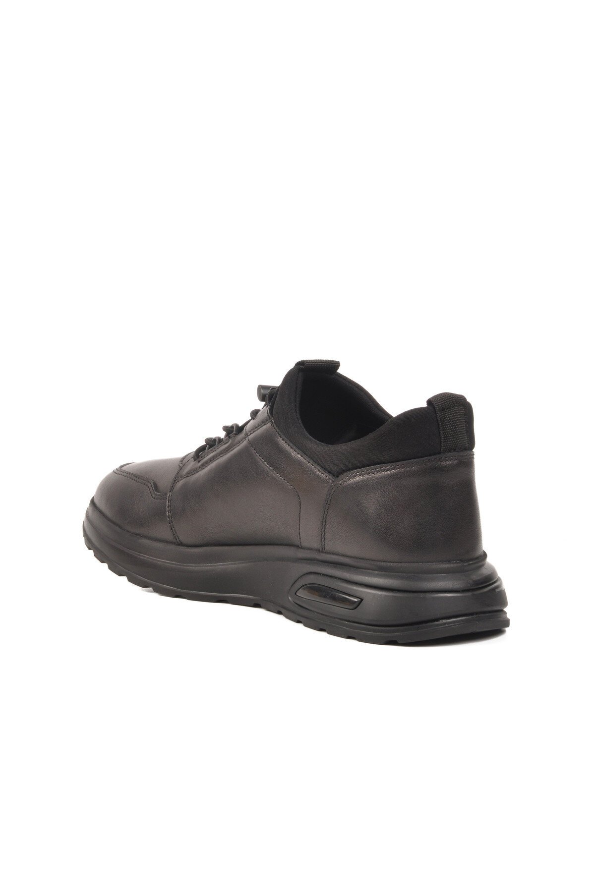 Siyah Hakiki Deri Erkek Sneaker XS1914-0337 M