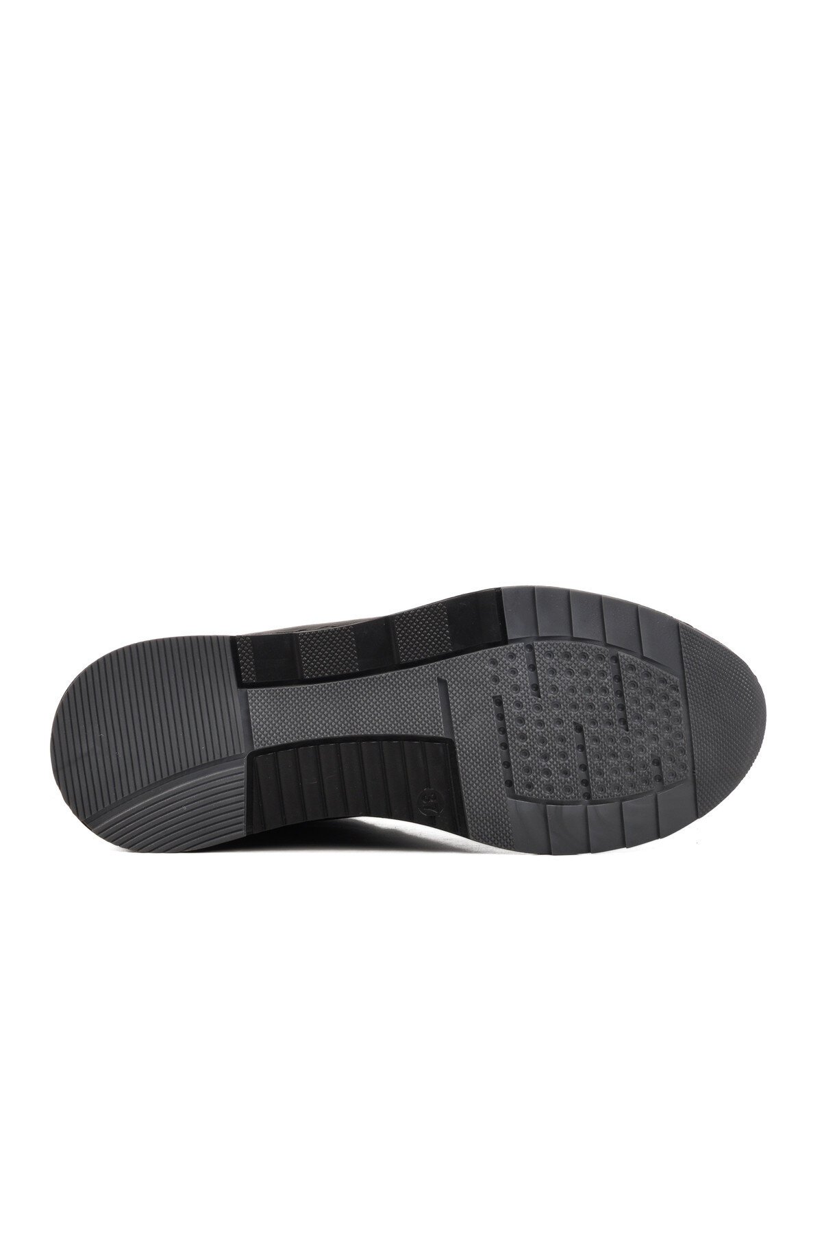 Siyah Hakiki Deri Kadın Günlük Ayakkabı AY387 Z