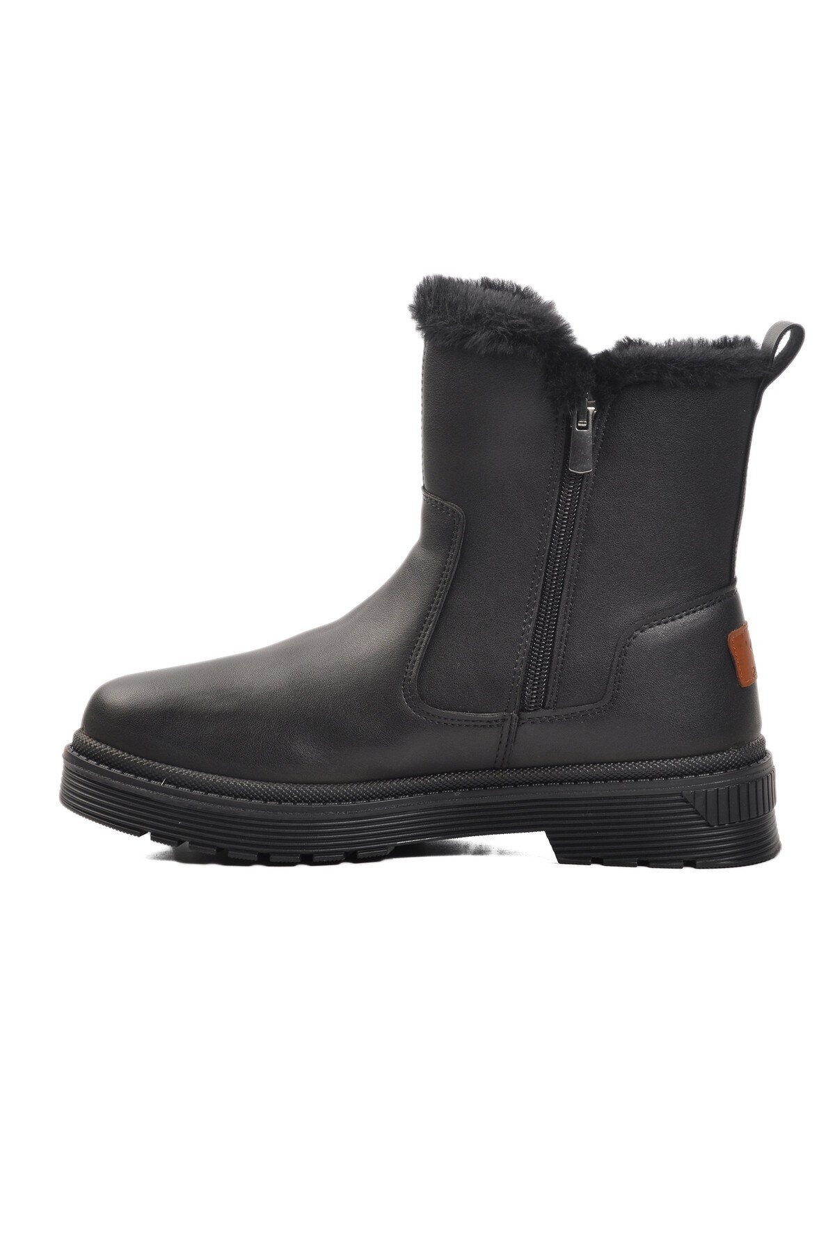 Siyah Fermuarlı Kadın Bot 23003 Z