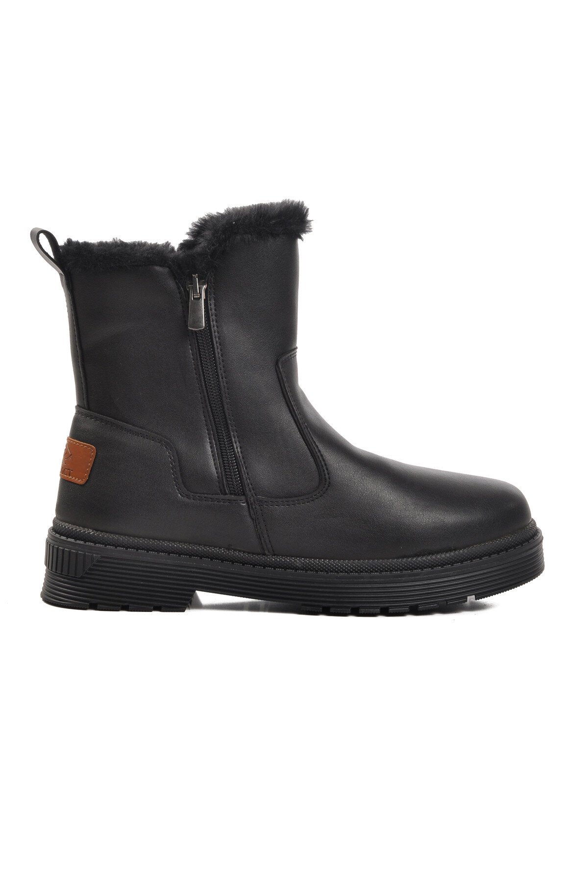 Siyah Fermuarlı Kadın Bot 23003 Z