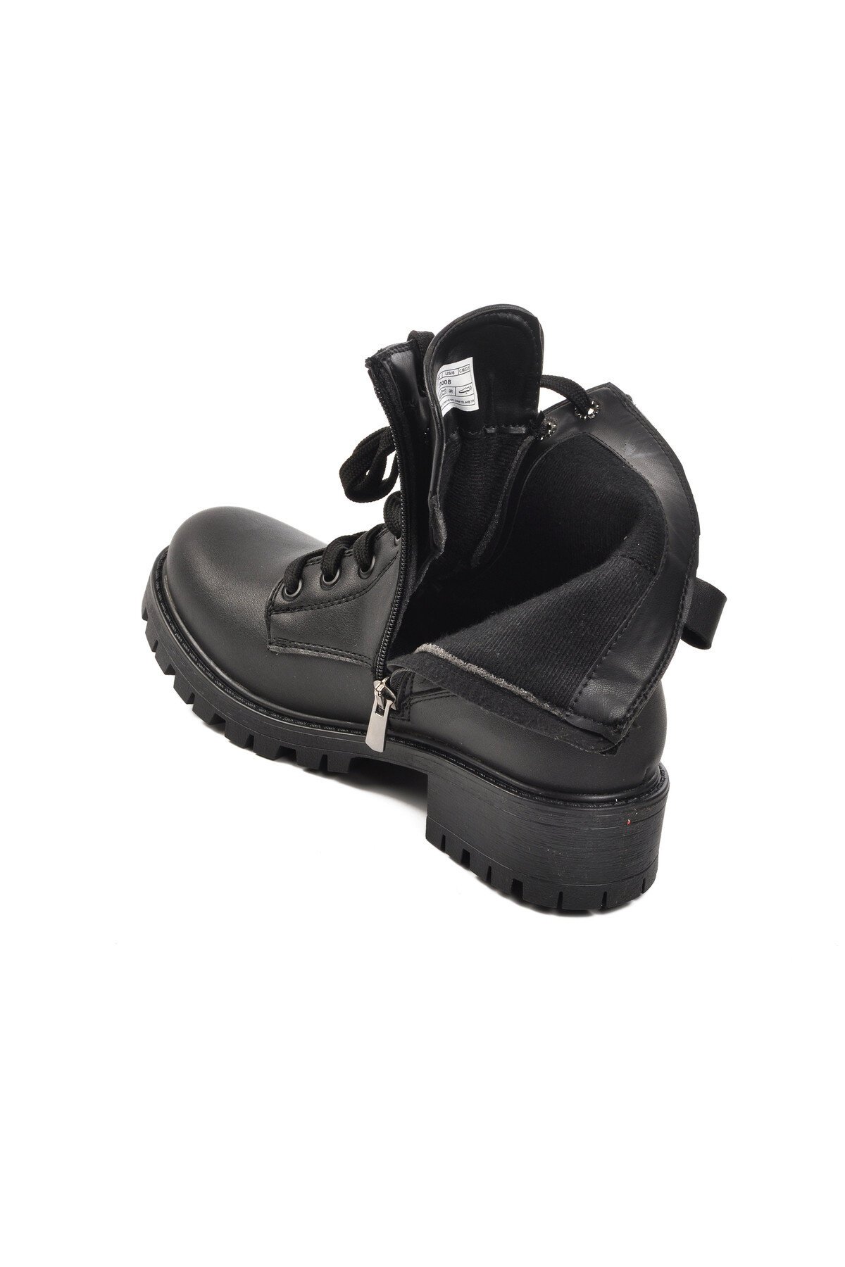 Siyah Fermuarlı Kadın Bot 23008 Z